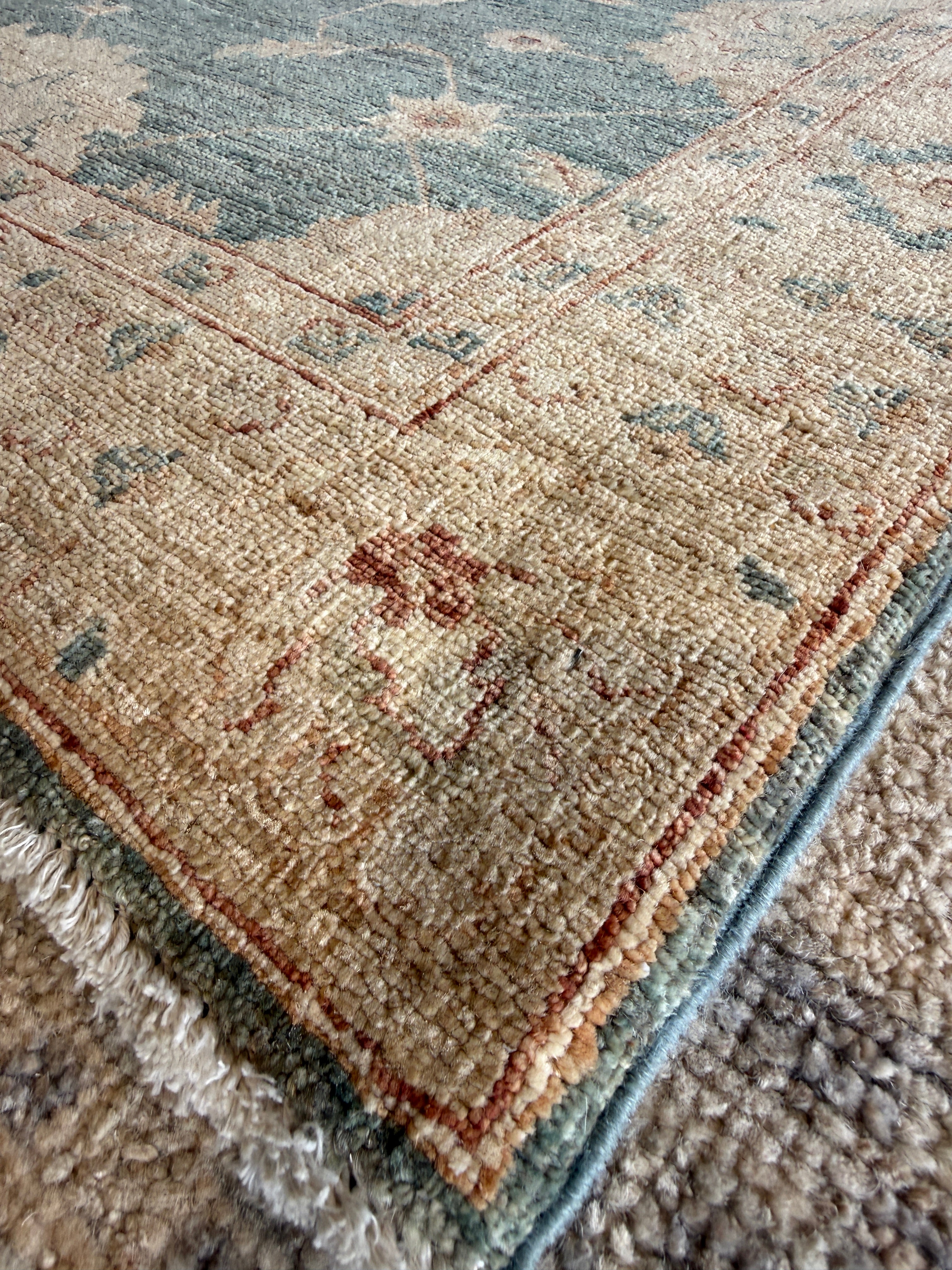 Lisa Justis 3x5.1 Blue Hand-Knotted Farhan Rug