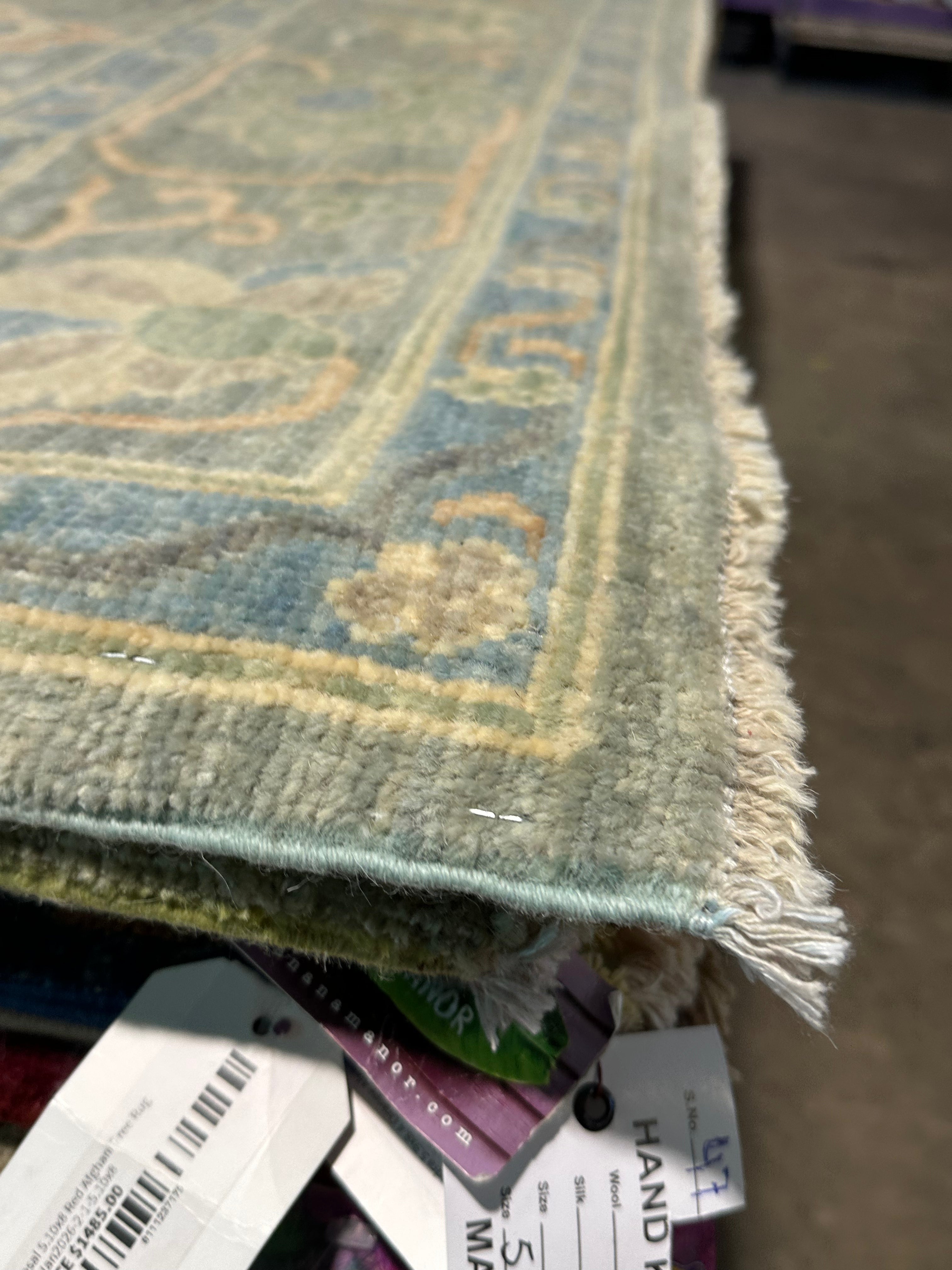 Kimberly Felix 6x8.8 Afghani Whitewashed Oushak