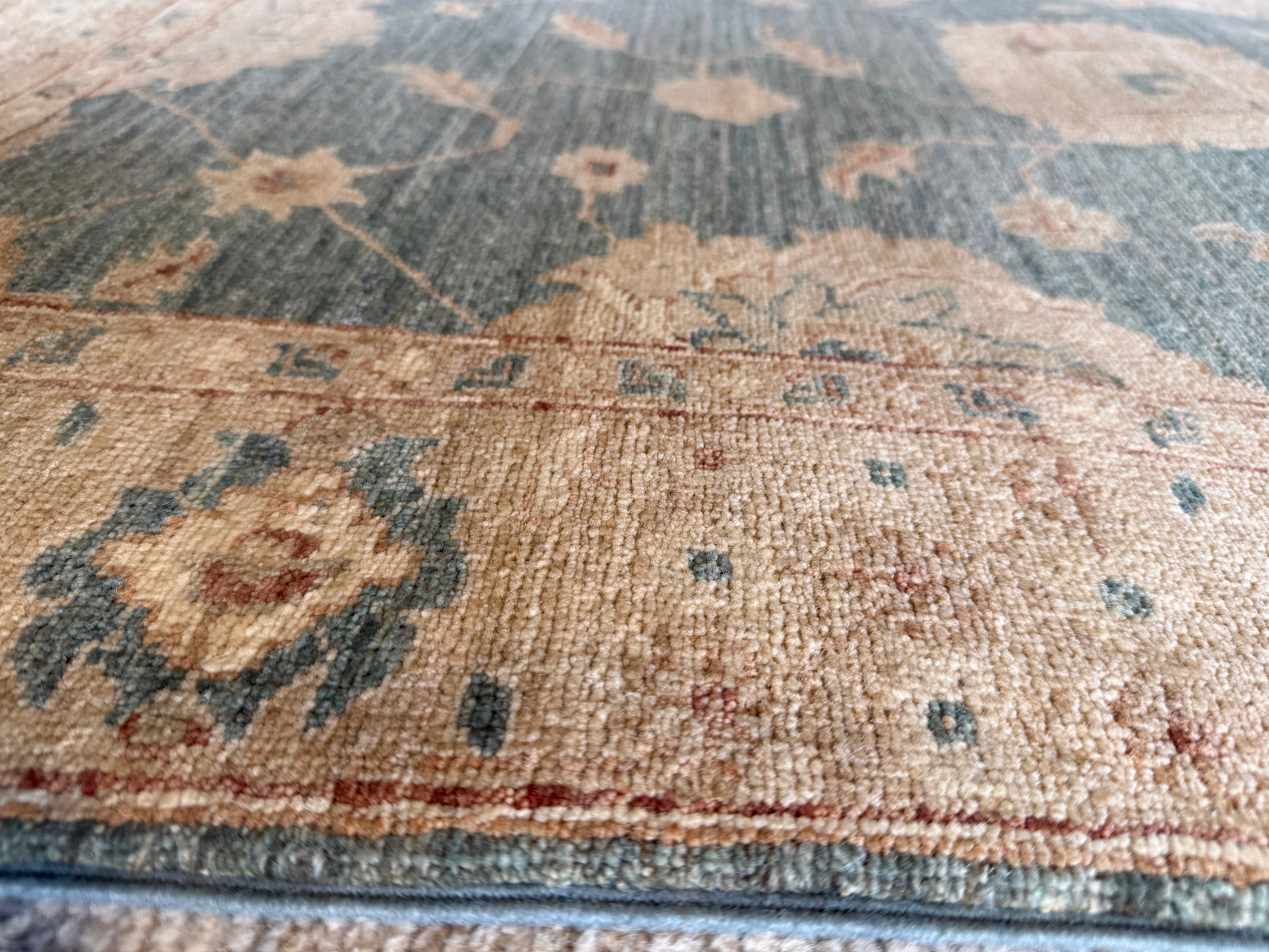 Lisa Justis 3x5.1 Blue Hand-Knotted Farhan Rug