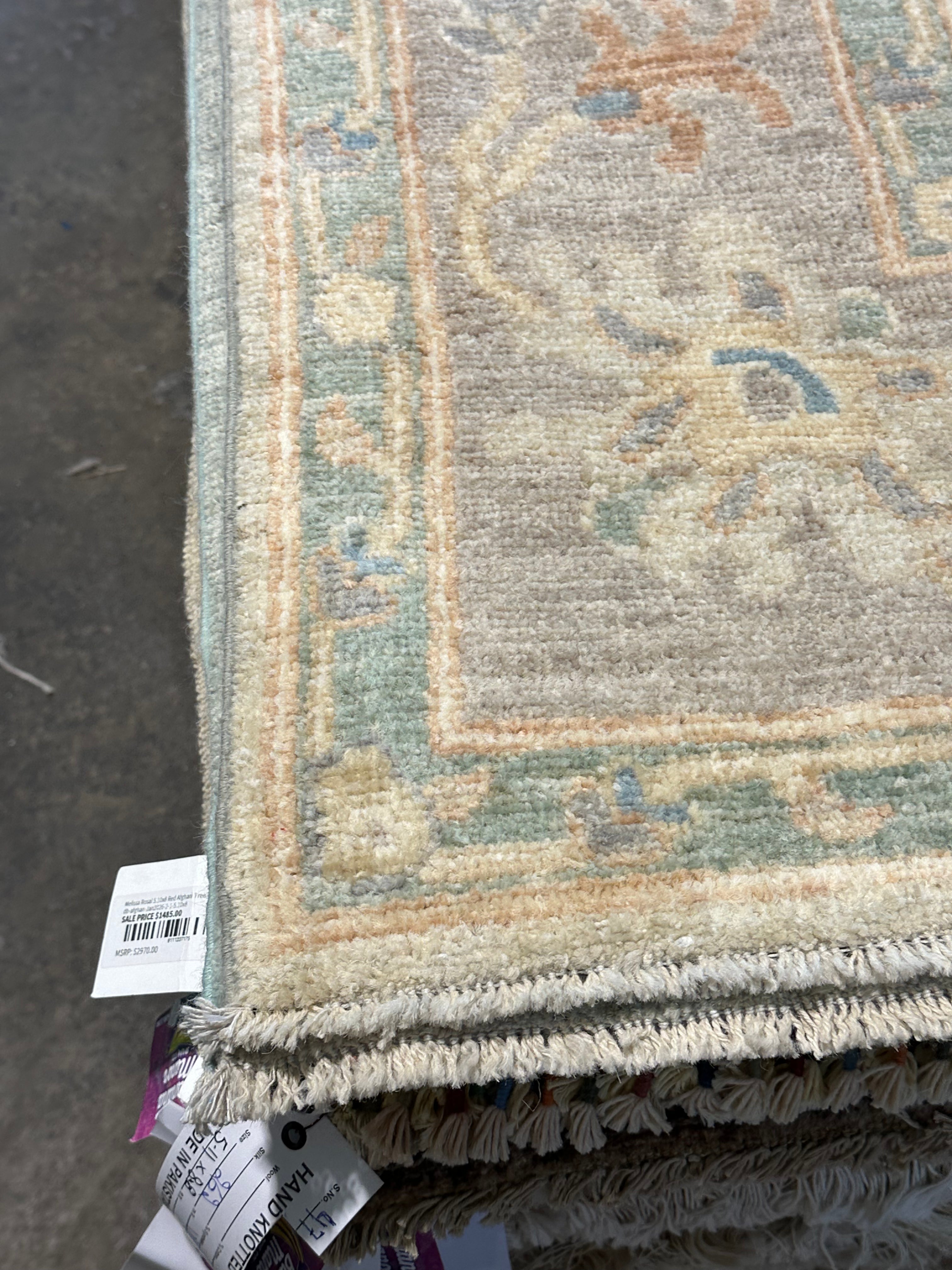 Lana Heying 5.11x9 Afghani Whitewashed Oushak