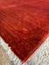 Eva Claytor 3.9x5.10 Red Hand-Knotted Farhan Rug