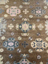 Ashley Dalton 8x10 Brown and Grey Hand-Knotted Oushak Rug