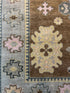 Ashley Dalton 8x10 Brown and Grey Hand-Knotted Oushak Rug