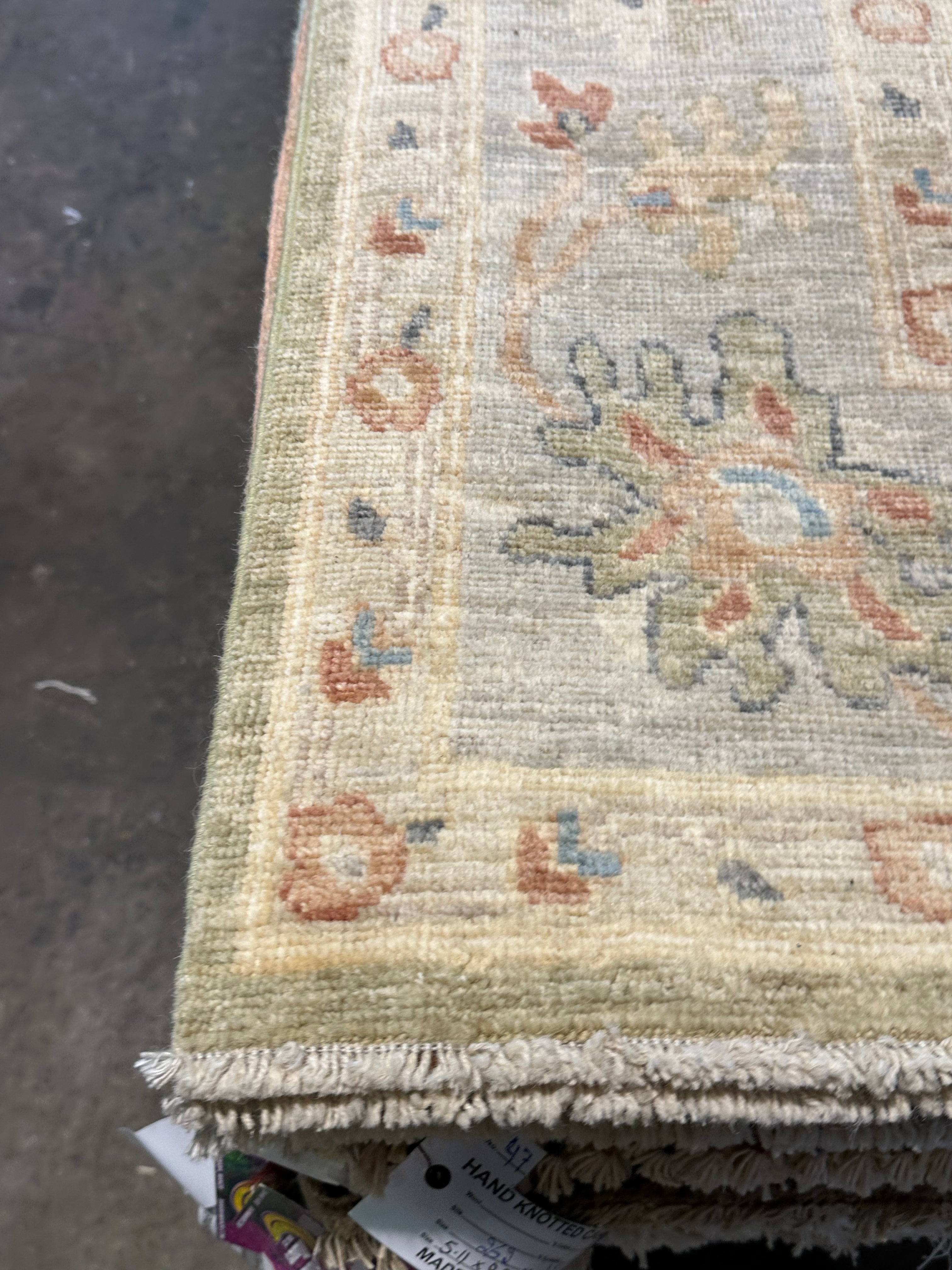 Virginia Burton 6.3x8.11 Afghani Colorful Oushak