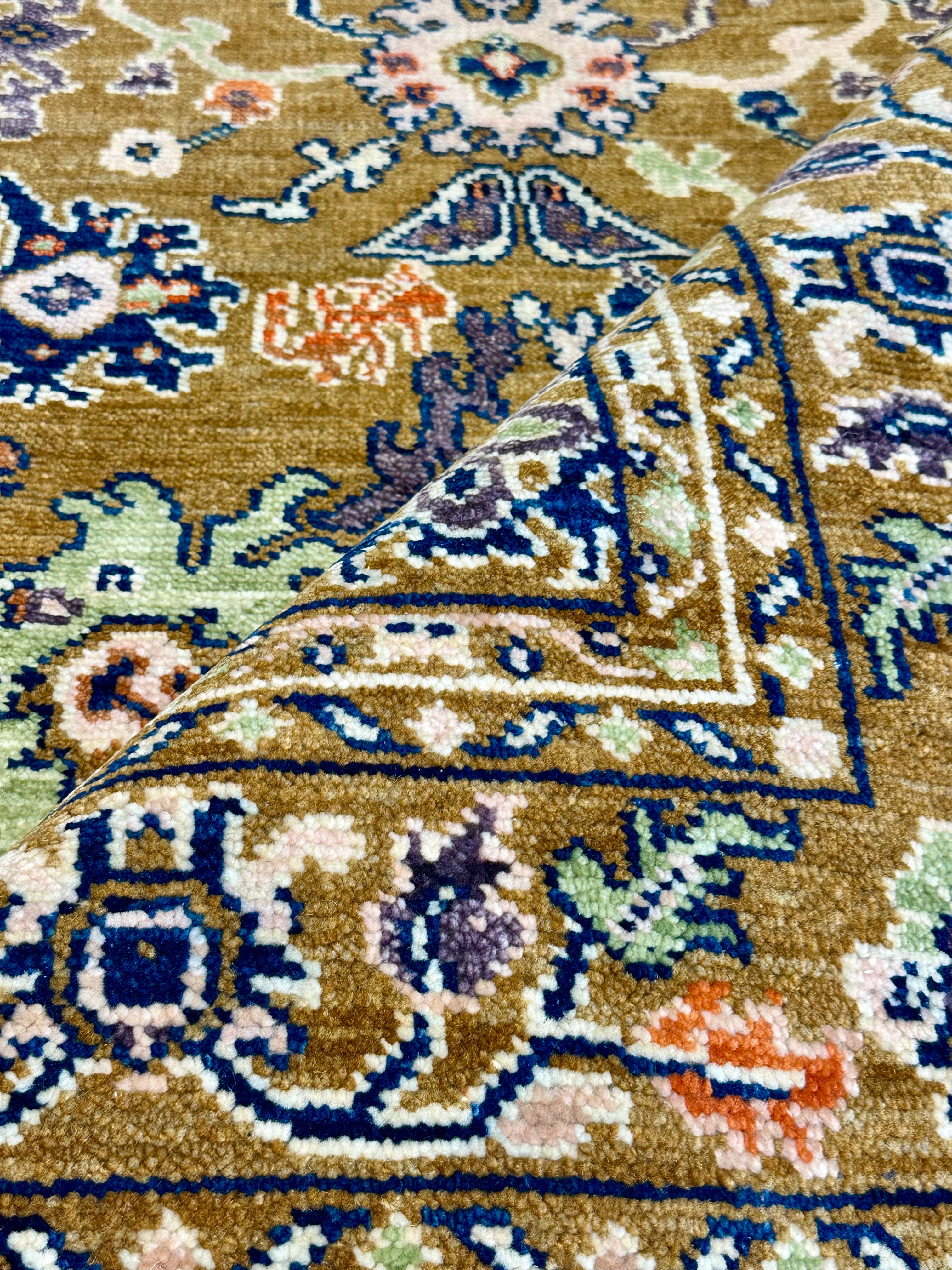 Heather Kozar 5x8 Brown Hand-Knotted Oushak