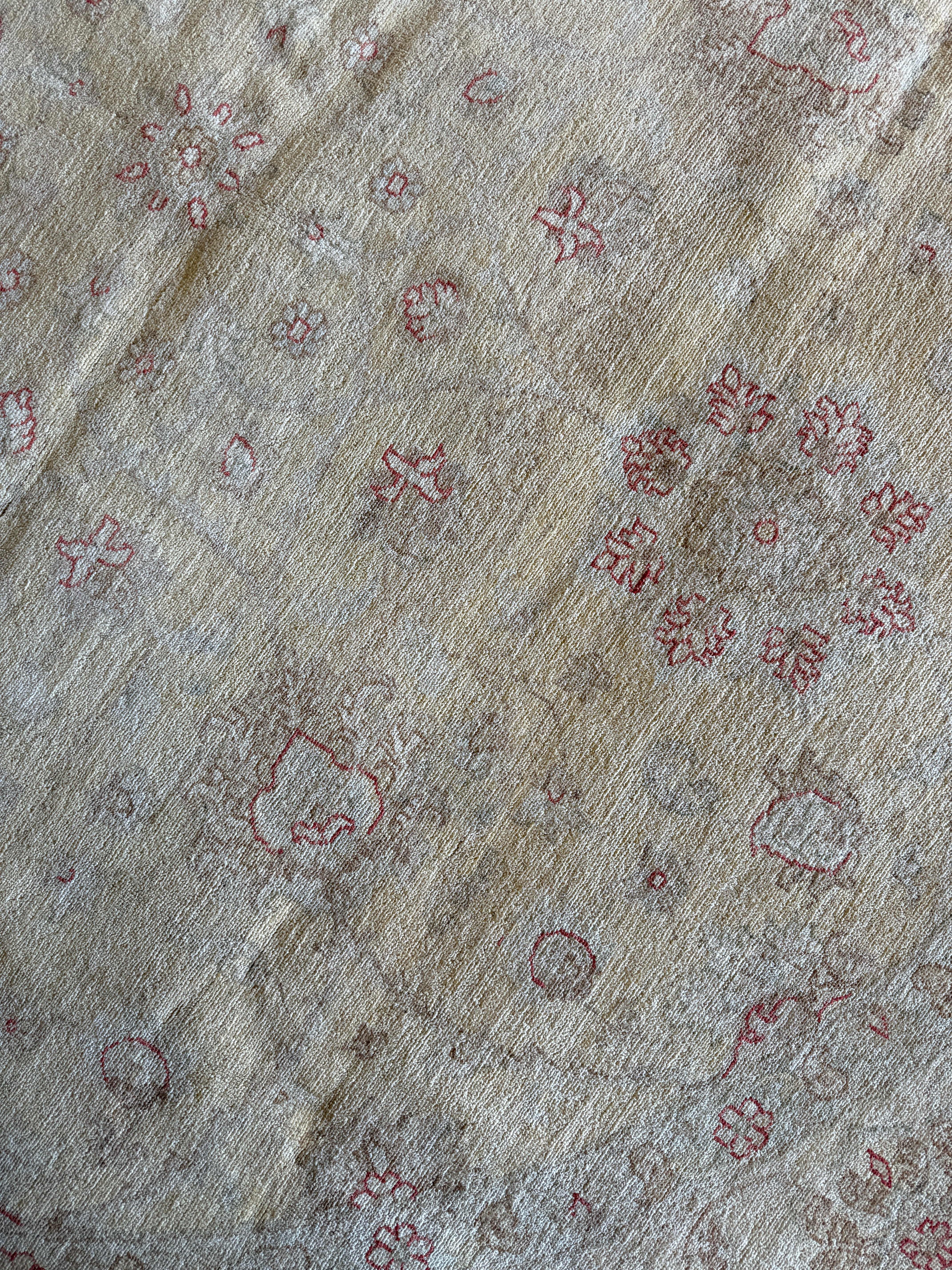 Kristyl Dawn Tift 9.9x9.11 Cream Hand-Knotted Farhan Rug