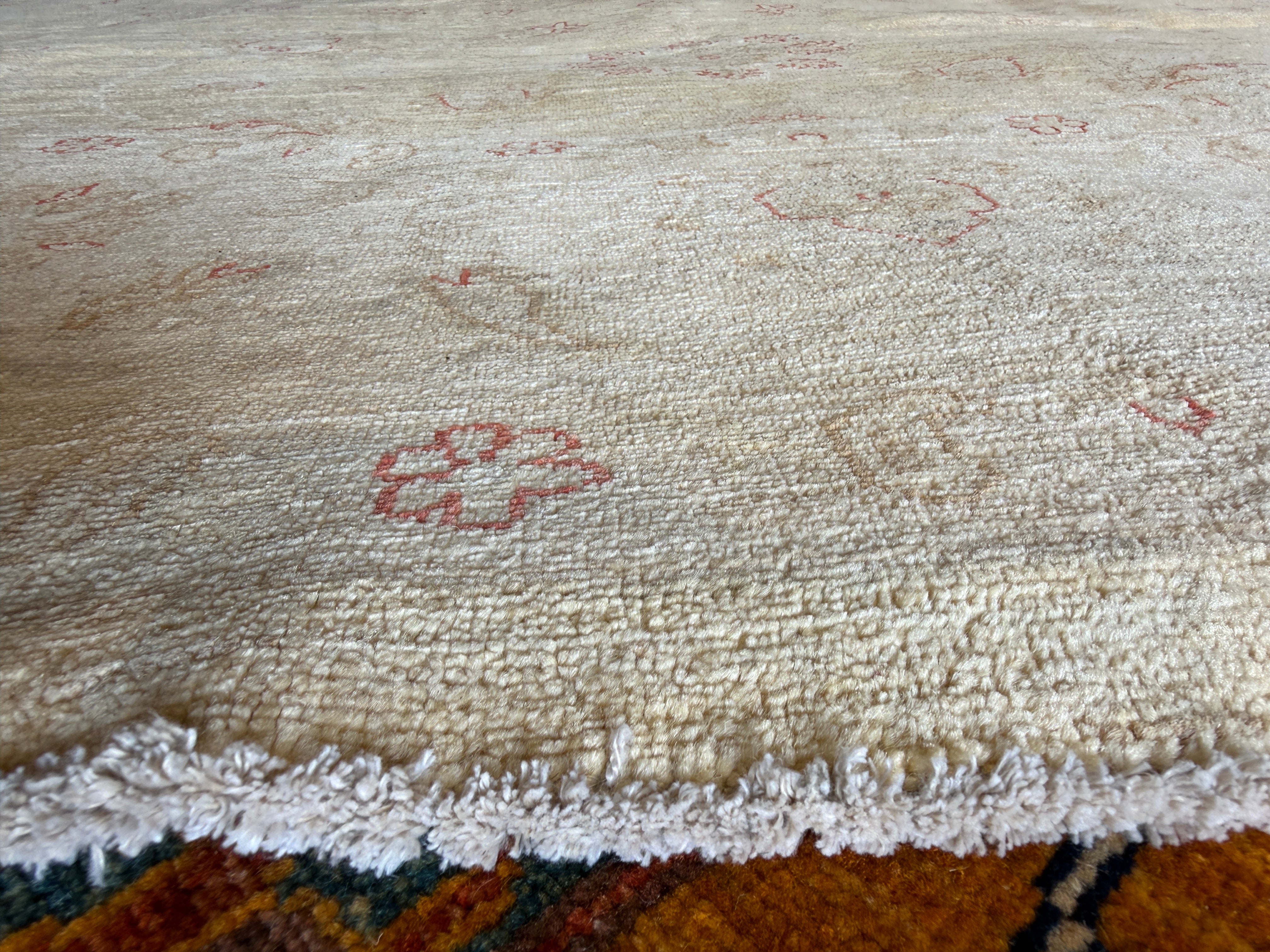 Kristyl Dawn Tift 9.9x9.11 Cream Hand-Knotted Farhan Rug