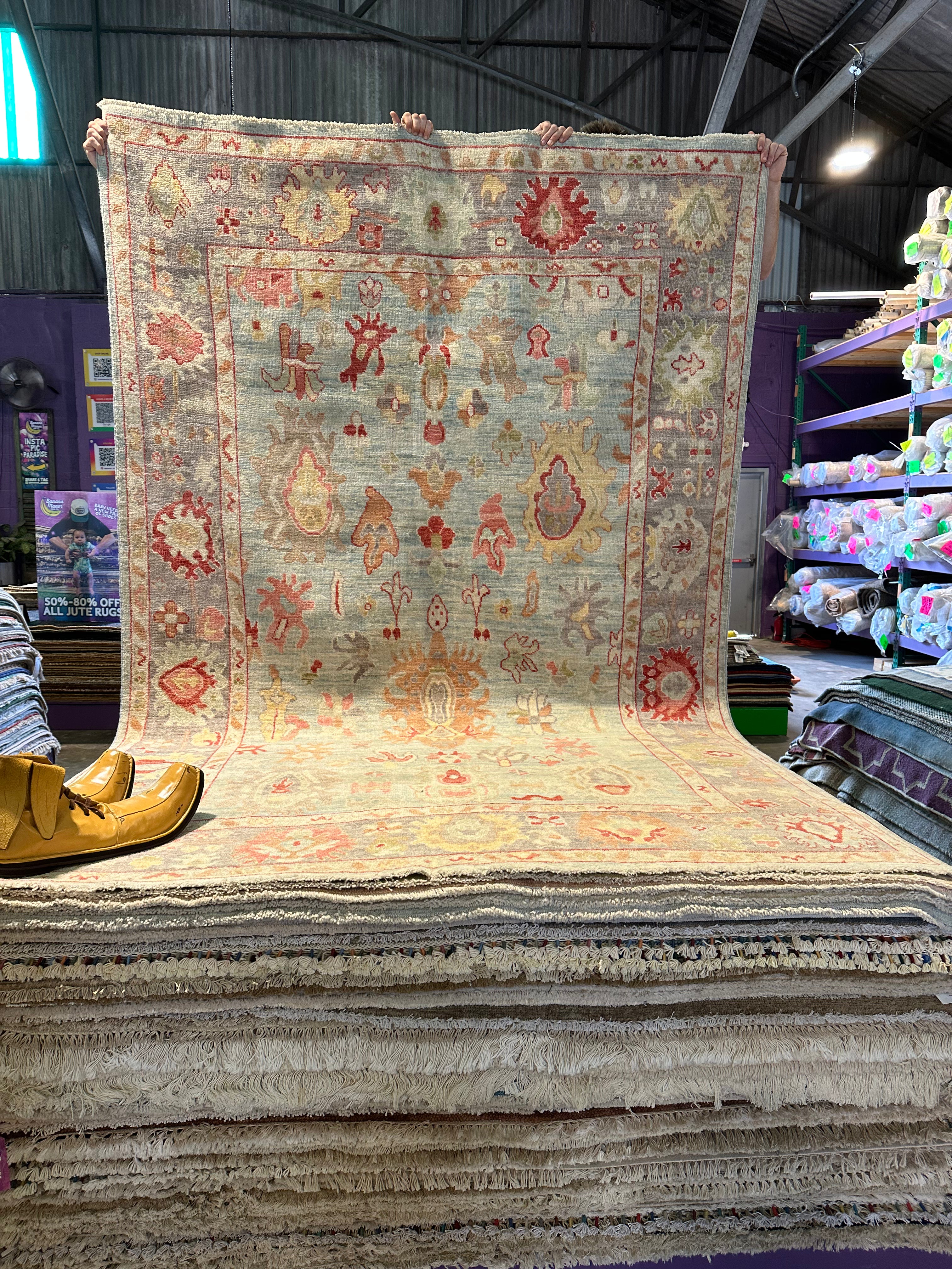 Natasha Ward 5.10x8.11 Afghani Colorful Oushak