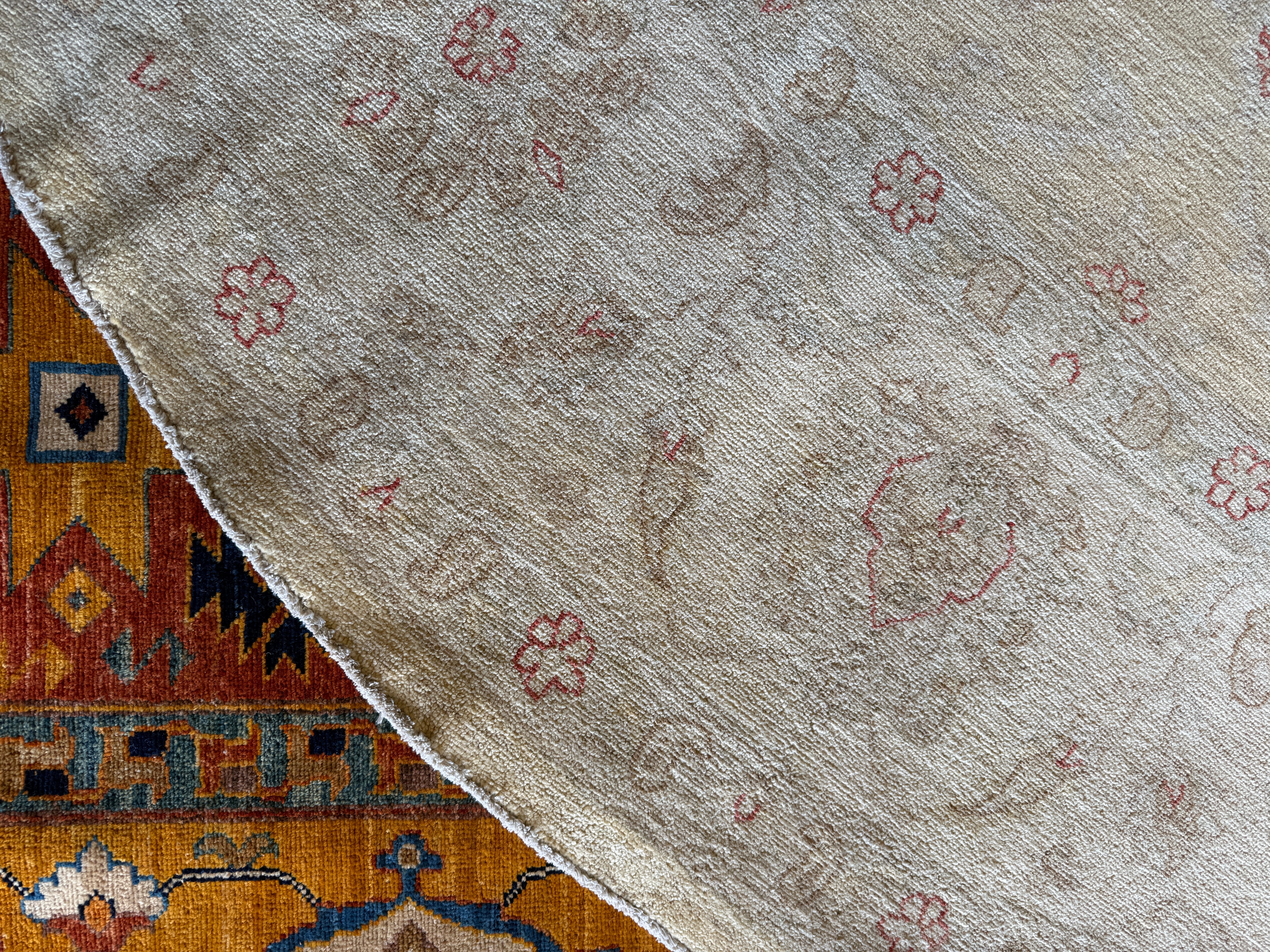 Kristyl Dawn Tift 9.9x9.11 Cream Hand-Knotted Farhan Rug