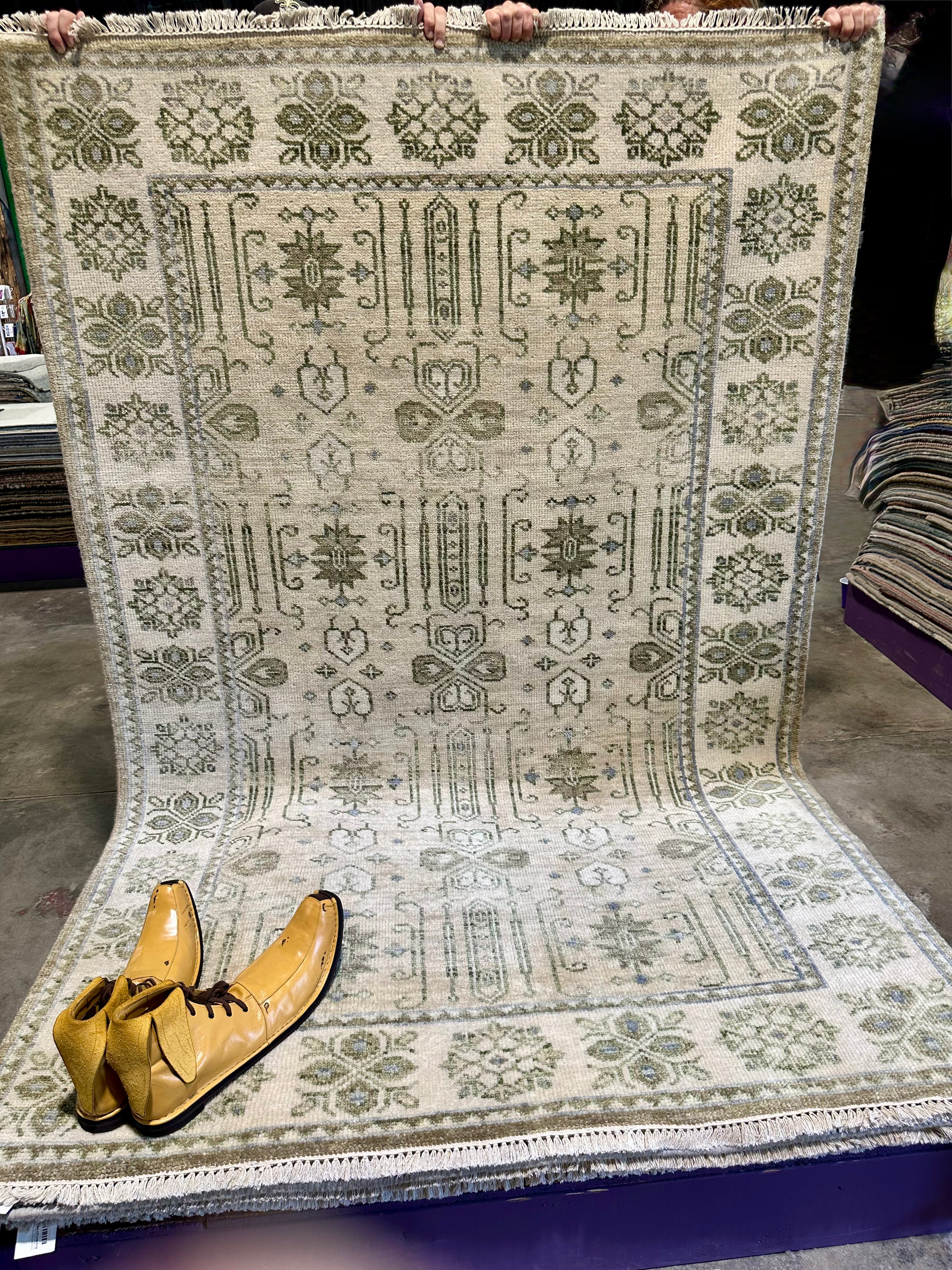 Rika 5x8 Tan & Ivory Oushak