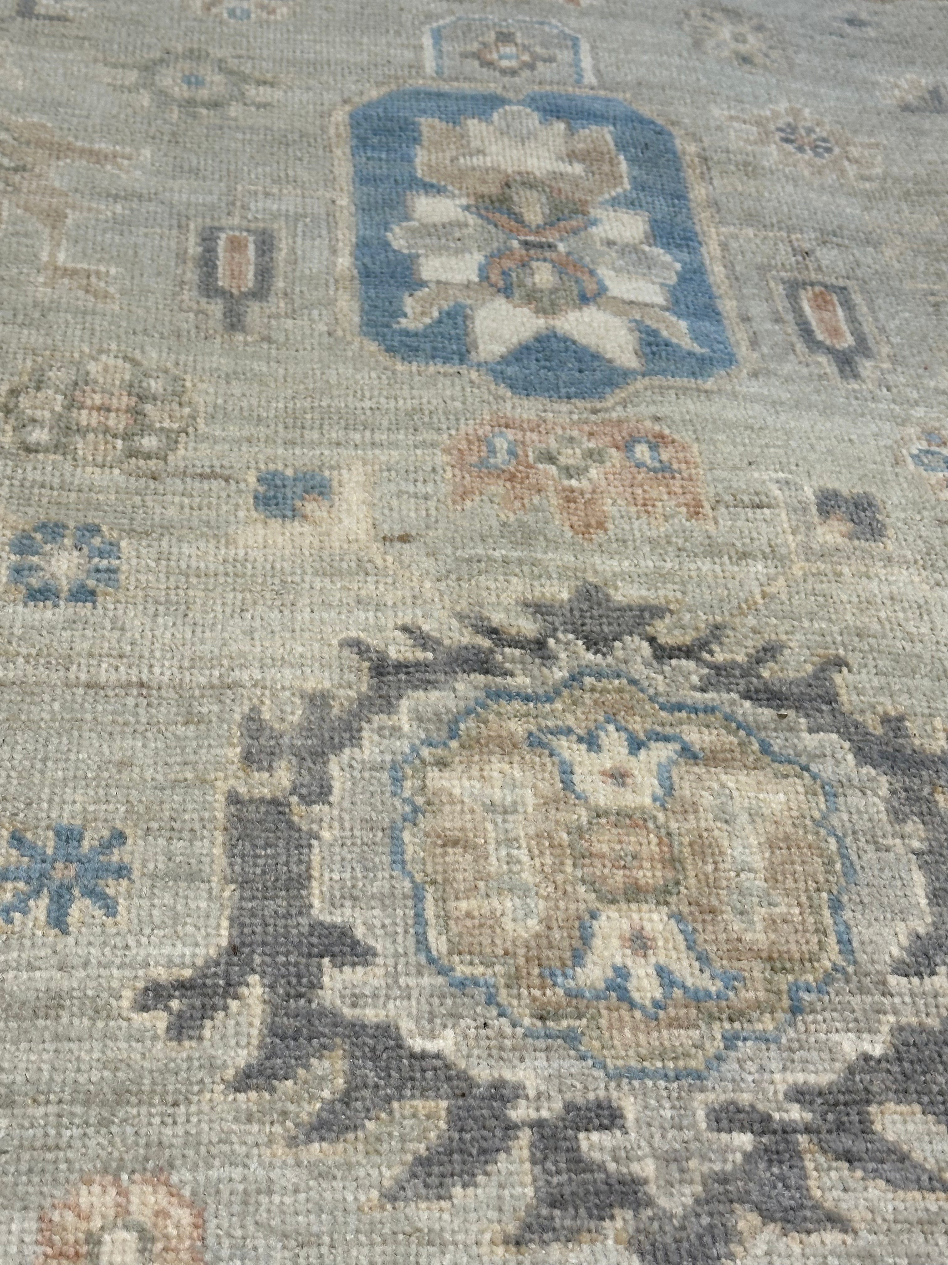 Tracey A. Doyle 5.1x8.2 Afghani Whitewashed Oushak