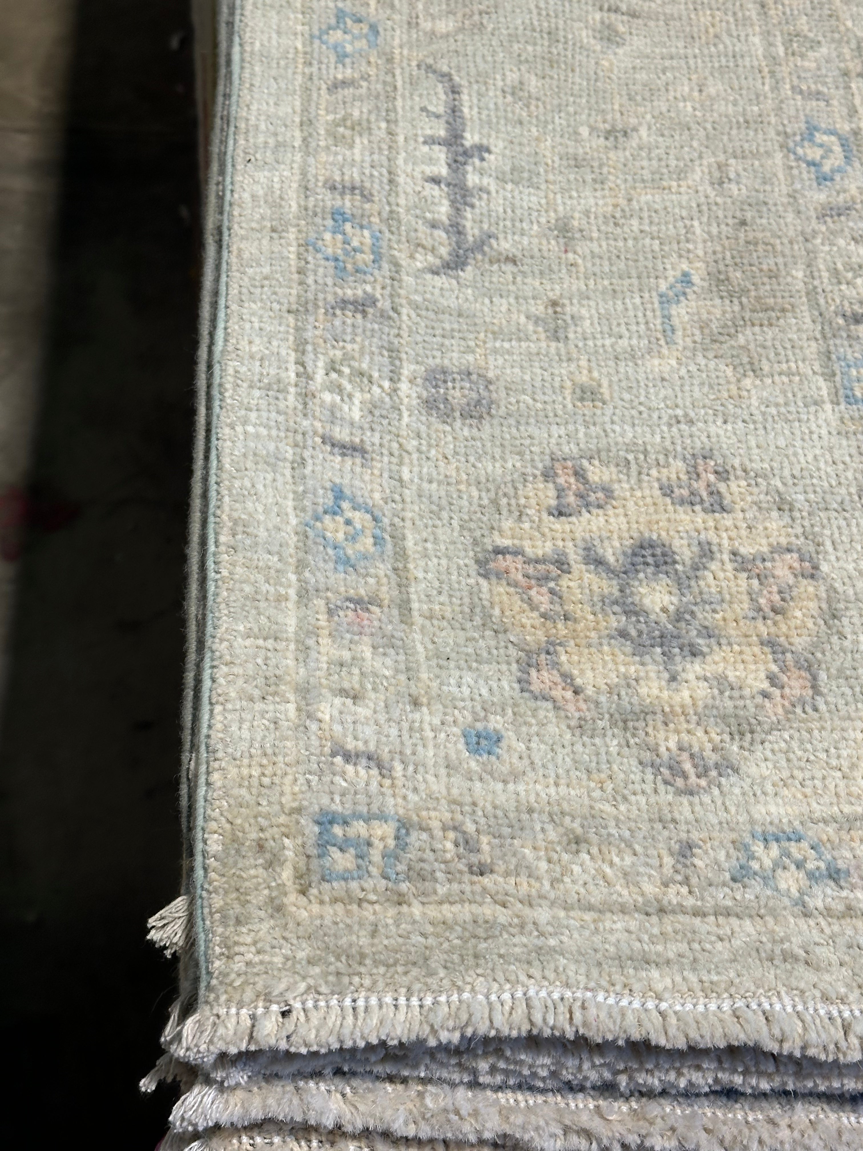 Tracey A. Doyle 5.1x8.2 Afghani Whitewashed Oushak