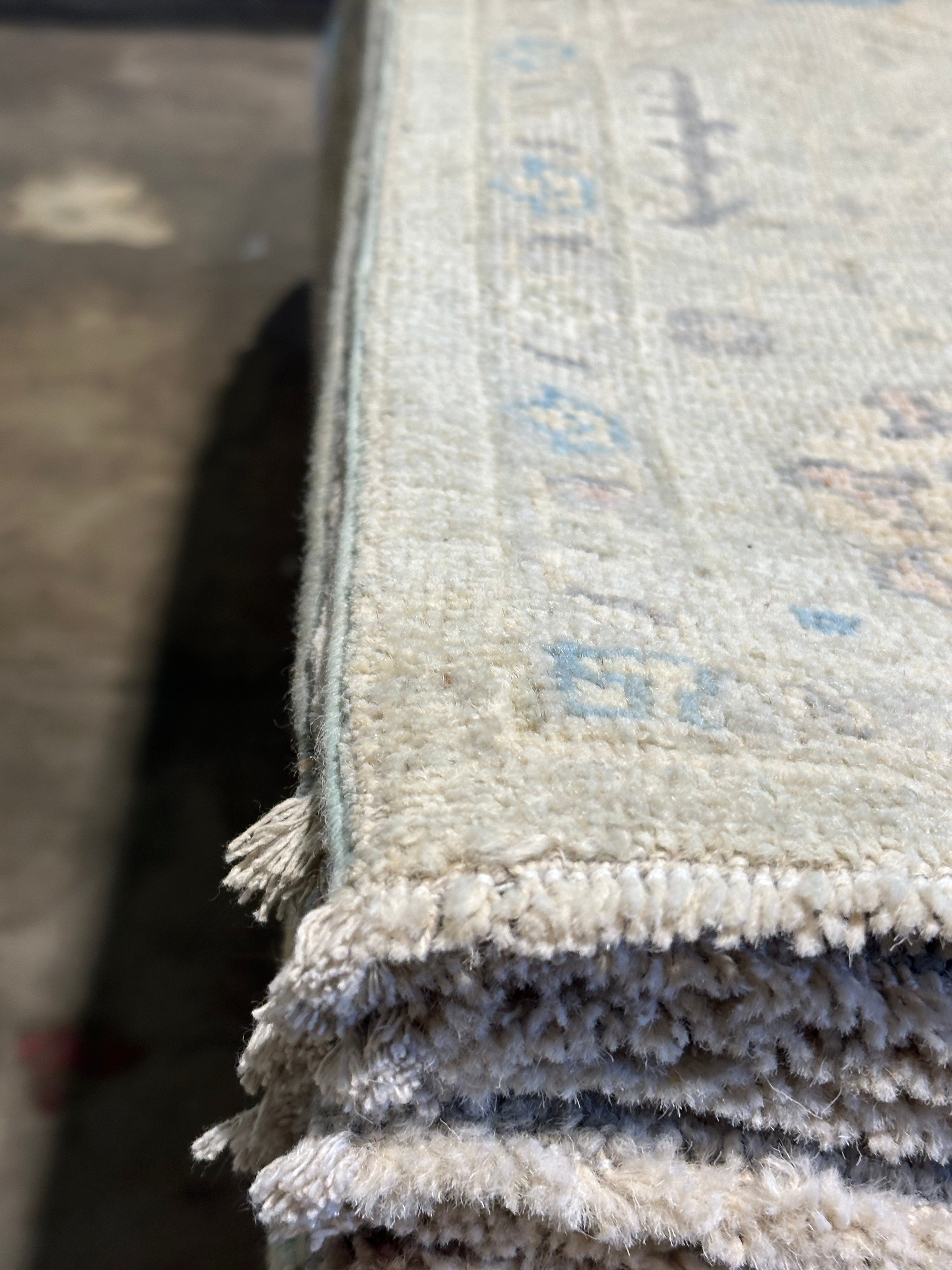 Tracey A. Doyle 5.1x8.2 Afghani Whitewashed Oushak