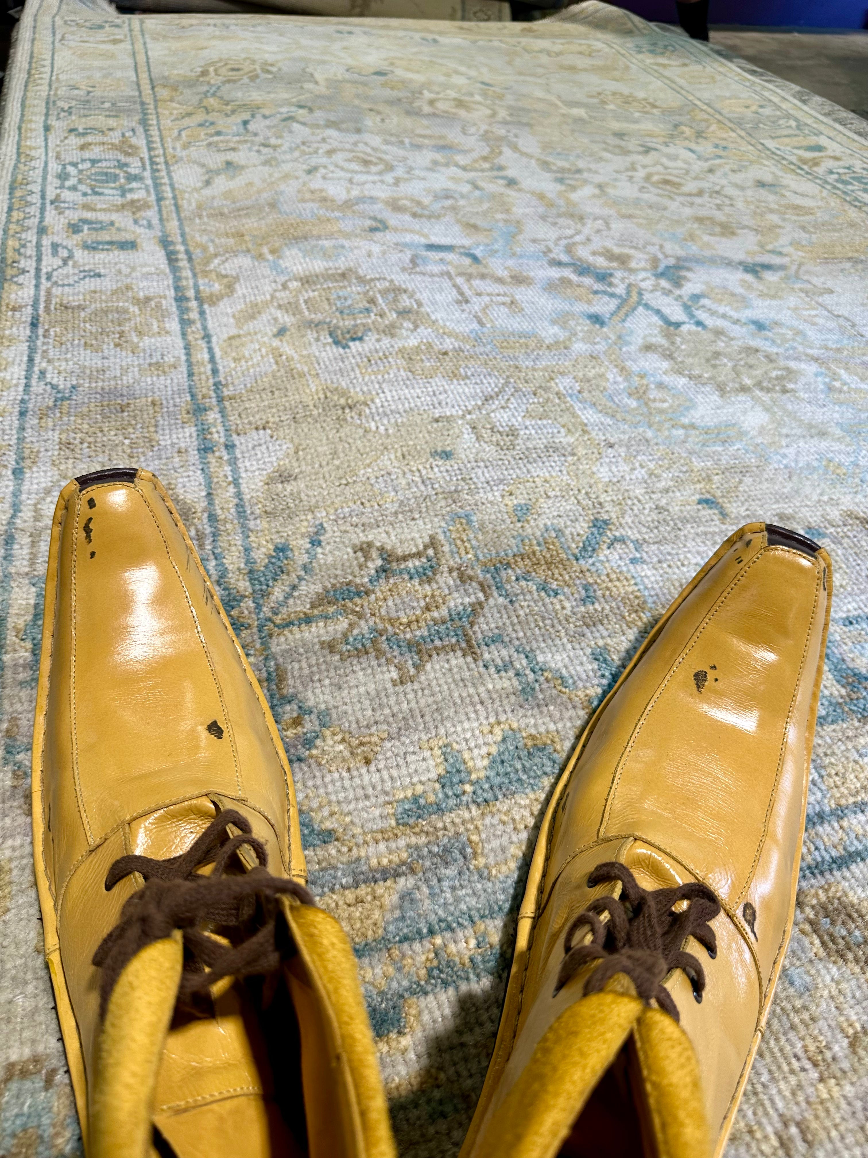 Edenboro 5x8 Beige Hand-Knotted Oushak Rug