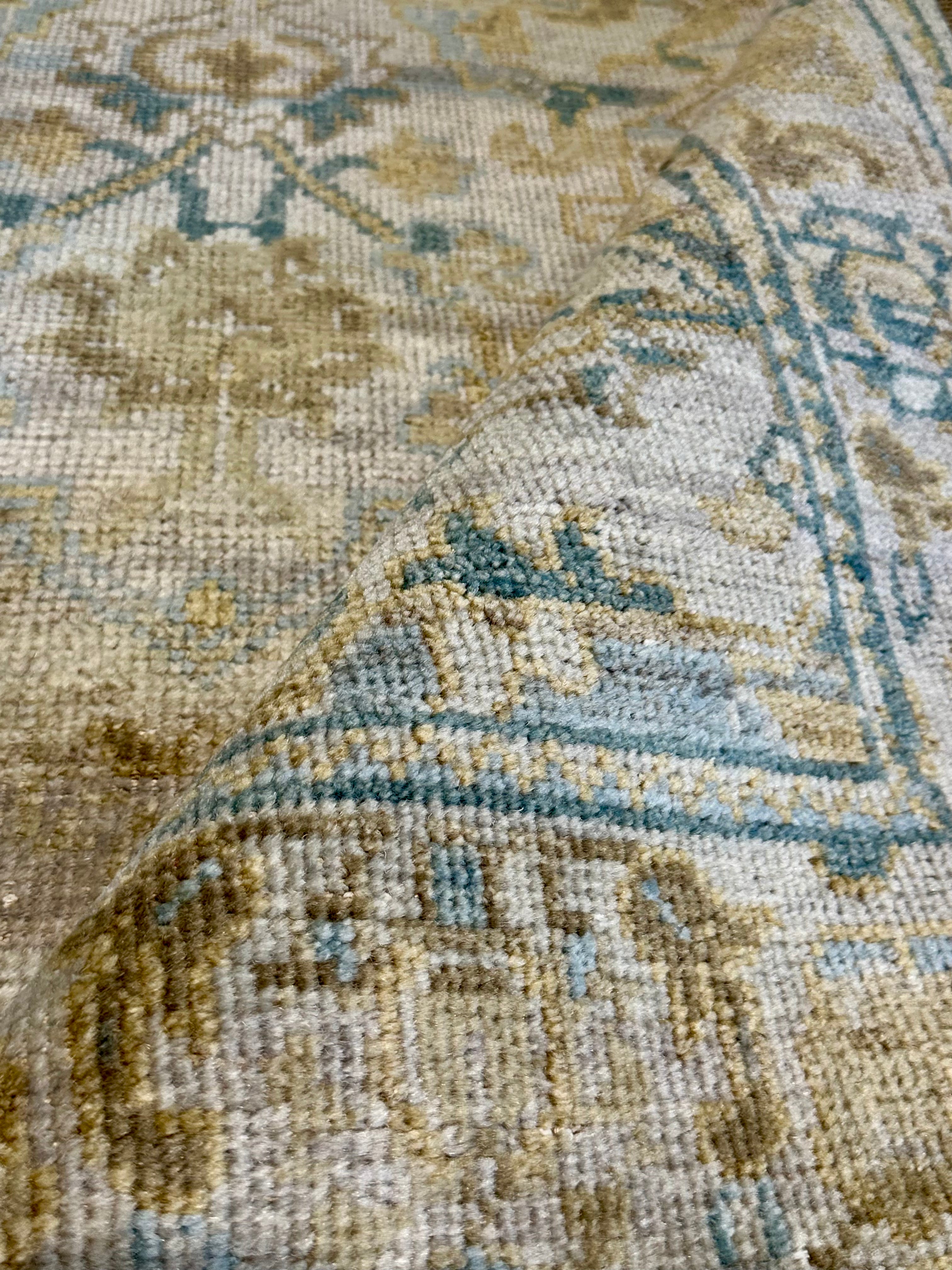 Edenboro 5x8 Beige Hand-Knotted Oushak Rug