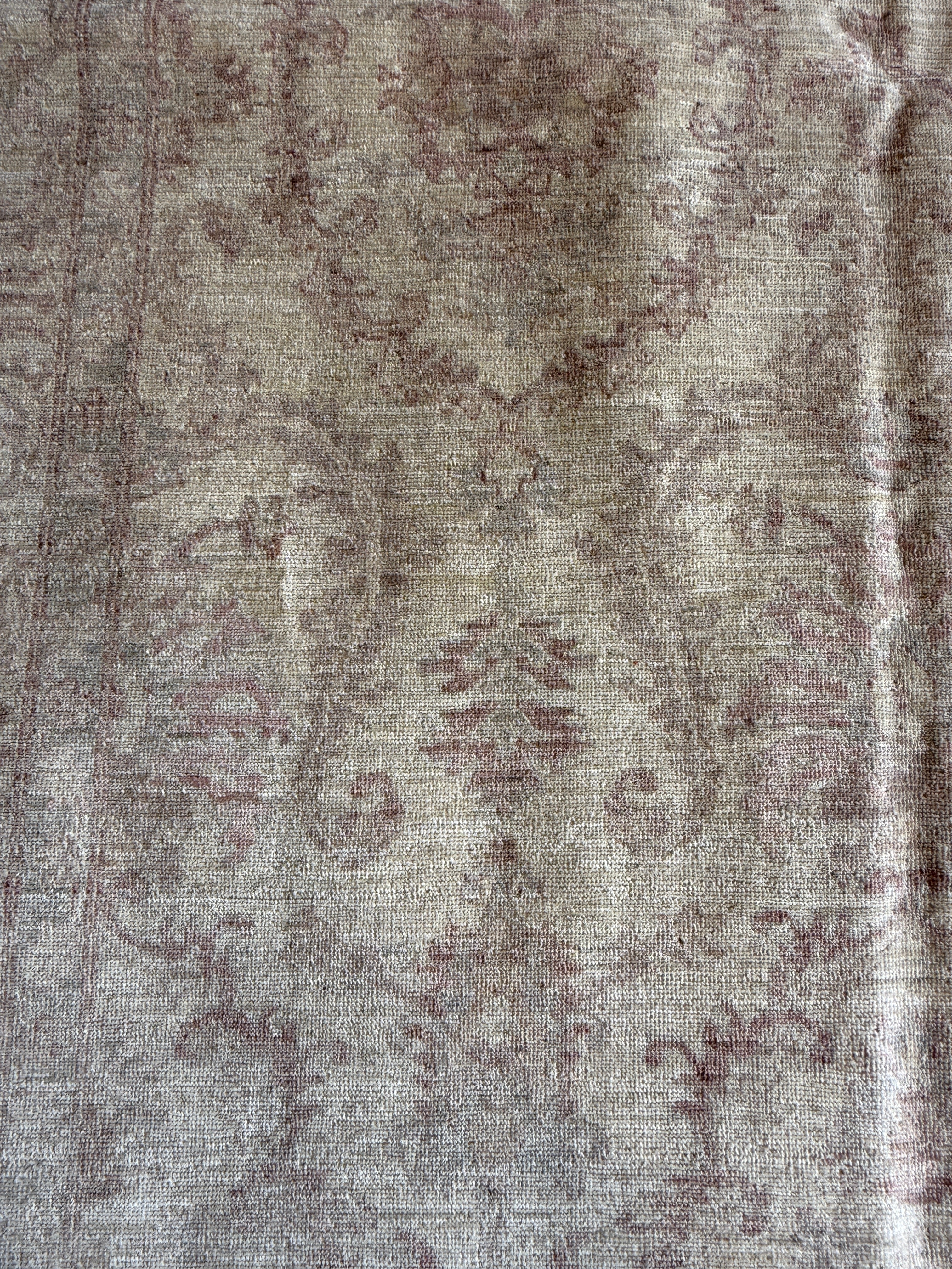 Linda Traxler 4.11x6.7 Light Pink Hand-Knotted Tabriz Rug