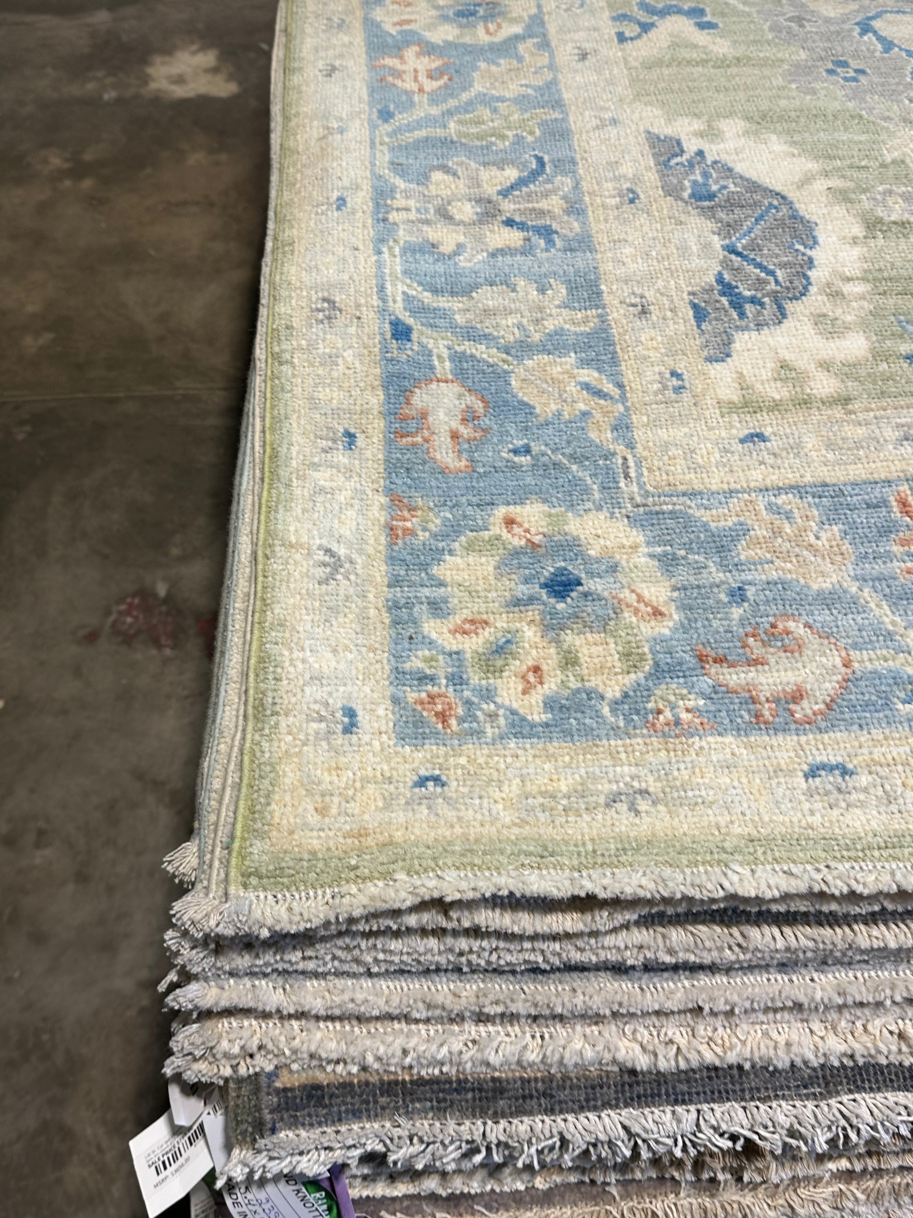 Mona May 5.2x8.1 Afghani Whitewashed Oushak