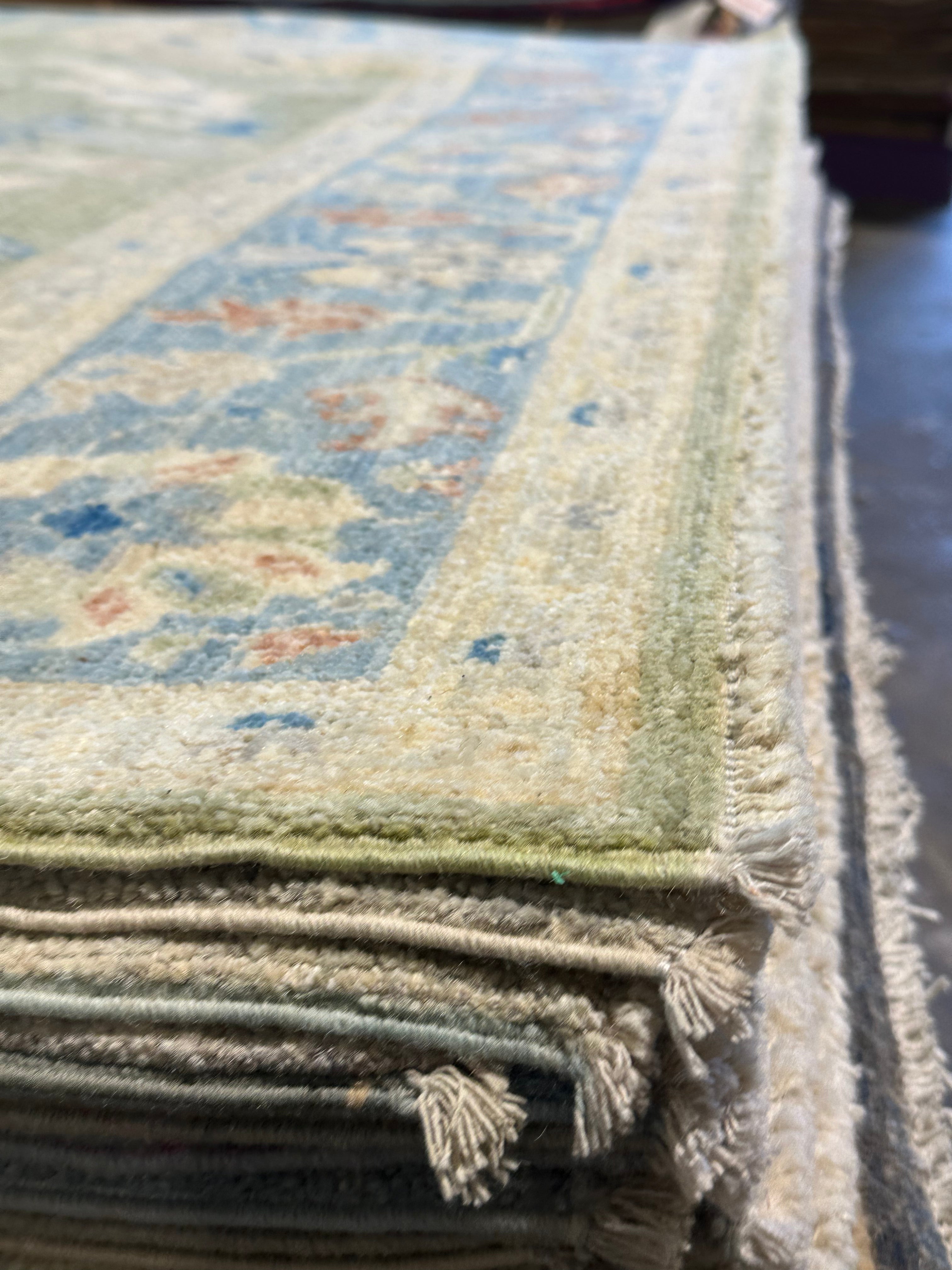 Mona May 5.2x8.1 Afghani Whitewashed Oushak