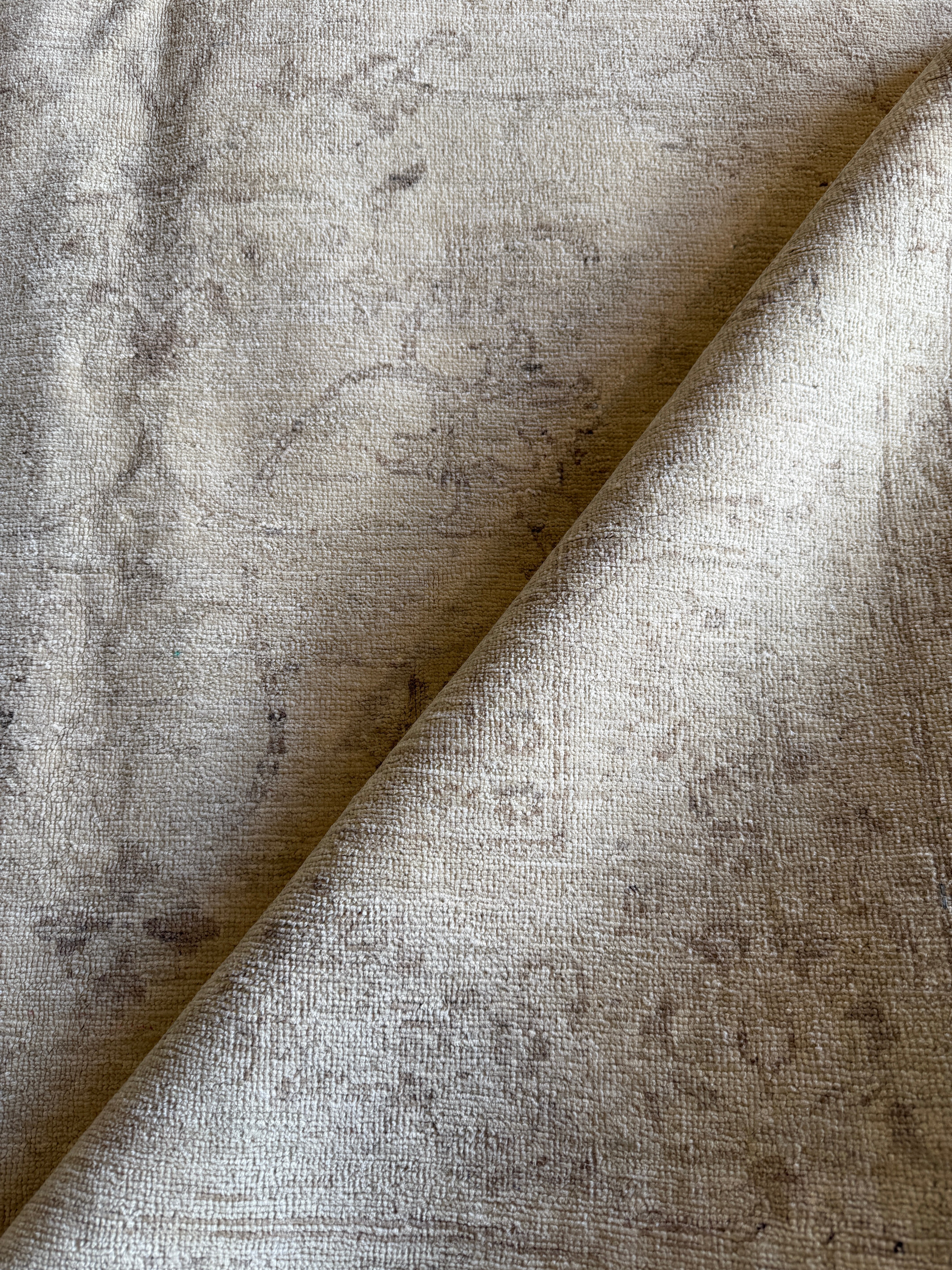 Eryn Krueger Mekash 5.6x7 Cream Hand-Knotted Tabriz Rug