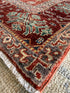 Katrina Rice 5.8x7.11 Red Hand-Knotted Humna Rug