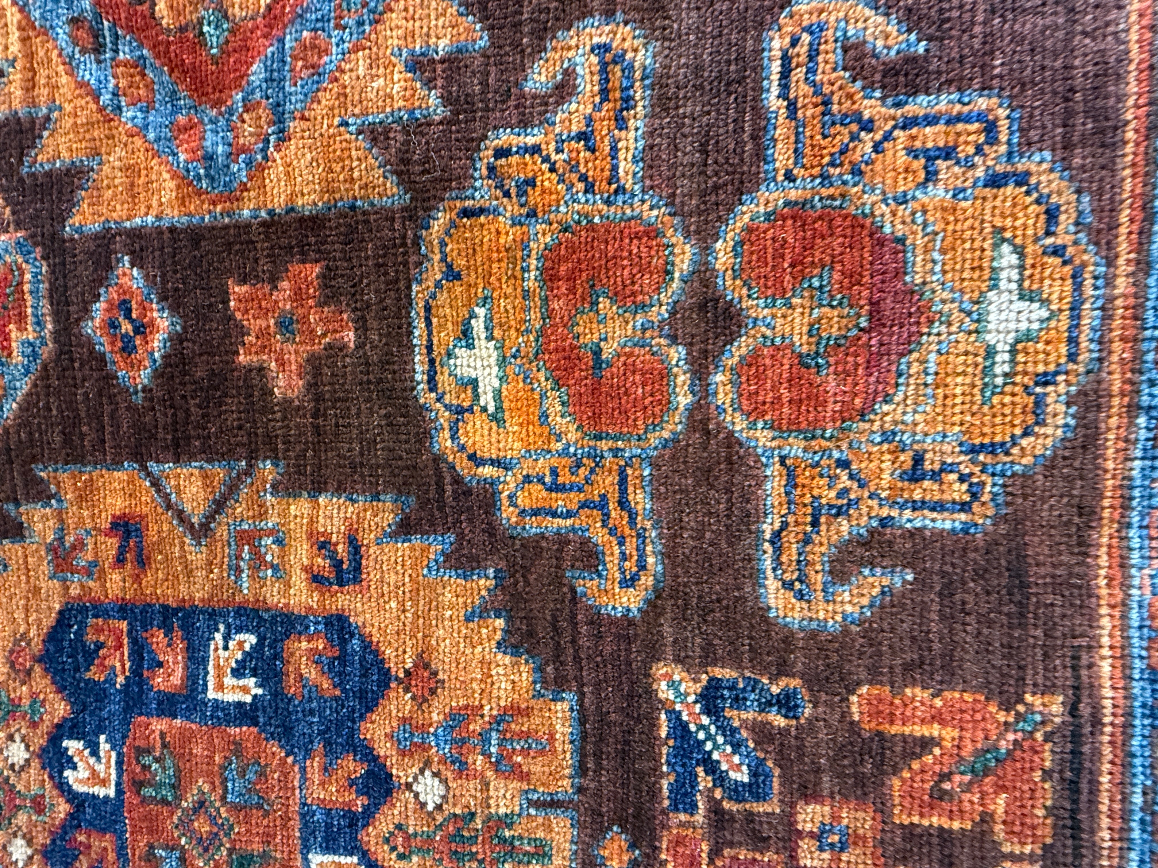 Maria T. Bierniak 6x8.10 Orange Hand-Knotted Humna Rug