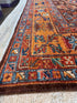 Maria T. Bierniak 6x8.10 Orange Hand-Knotted Humna Rug