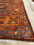 Maria T. Bierniak 6x8.10 Orange Hand-Knotted Humna Rug