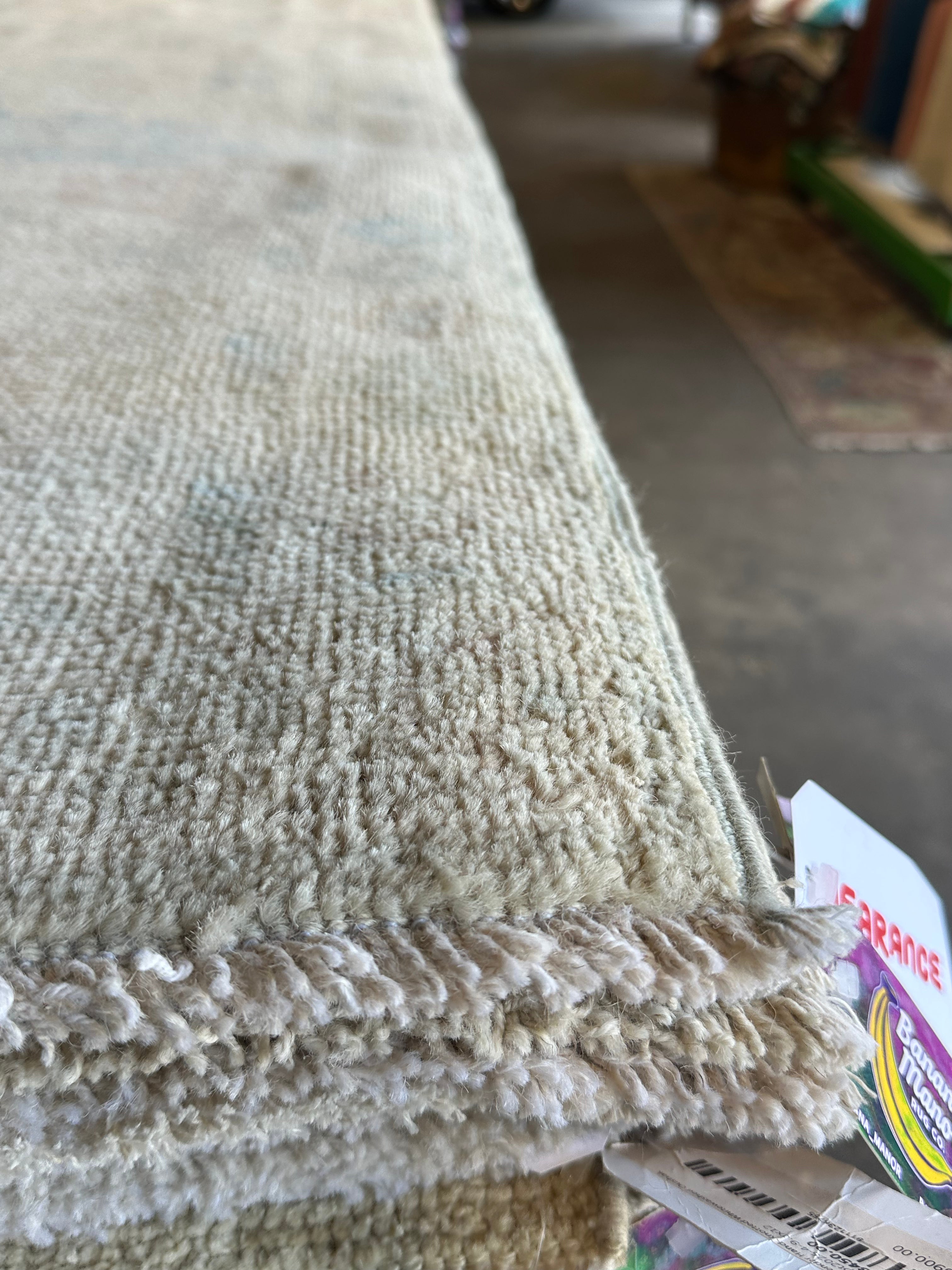 Kym Langlie 9.2x12.2 Afghani Whitewashed Oushak