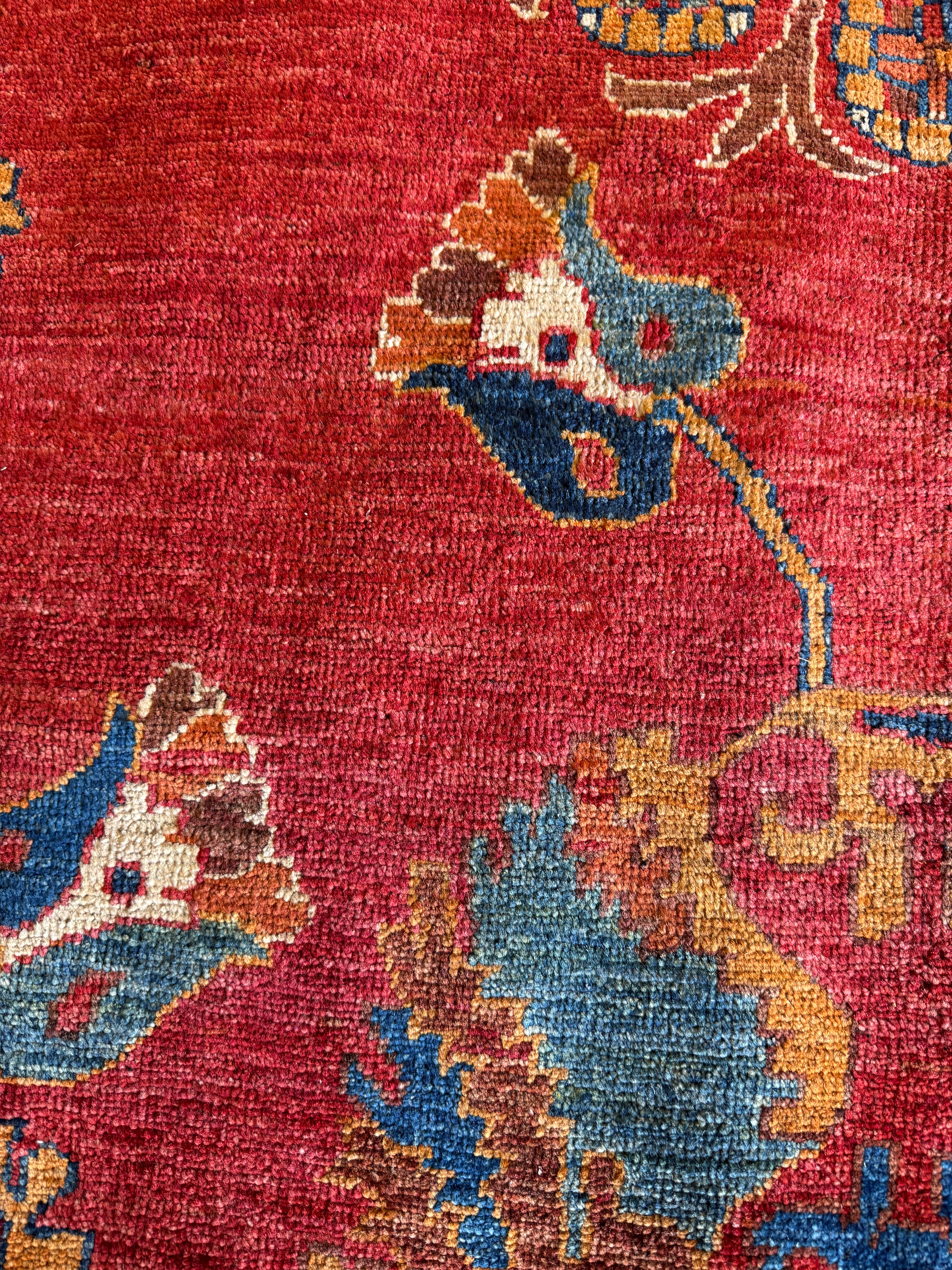 Akira Fukasawa 10x14 Red Hand-Knotted Humna Rug