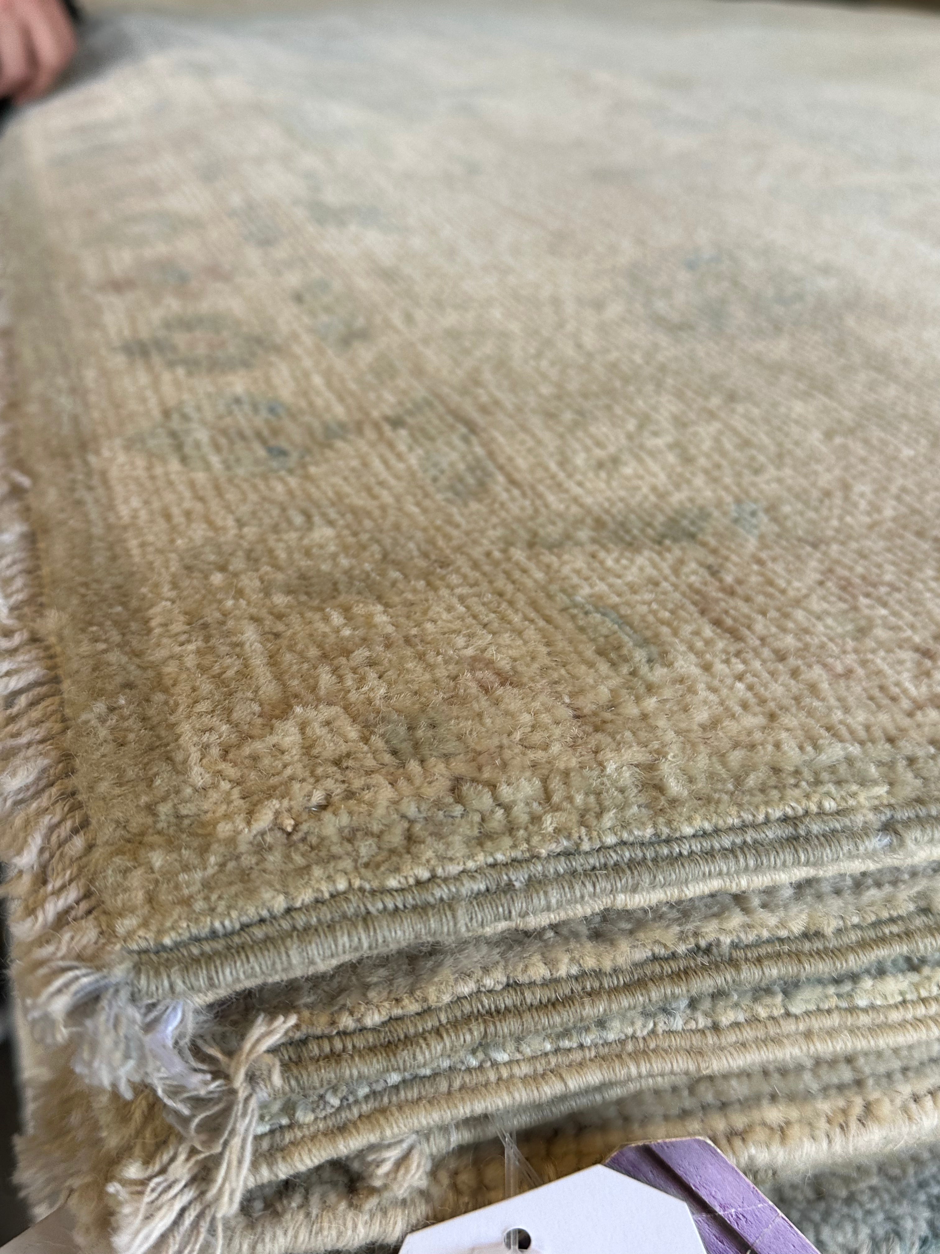 Kym Langlie 9.2x12.2 Afghani Whitewashed Oushak