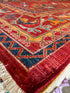 Akira Fukasawa 10x14 Red Hand-Knotted Humna Rug