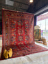 Kate Emery 5.10x9.1 Red Hand-Knotted Humna Rug