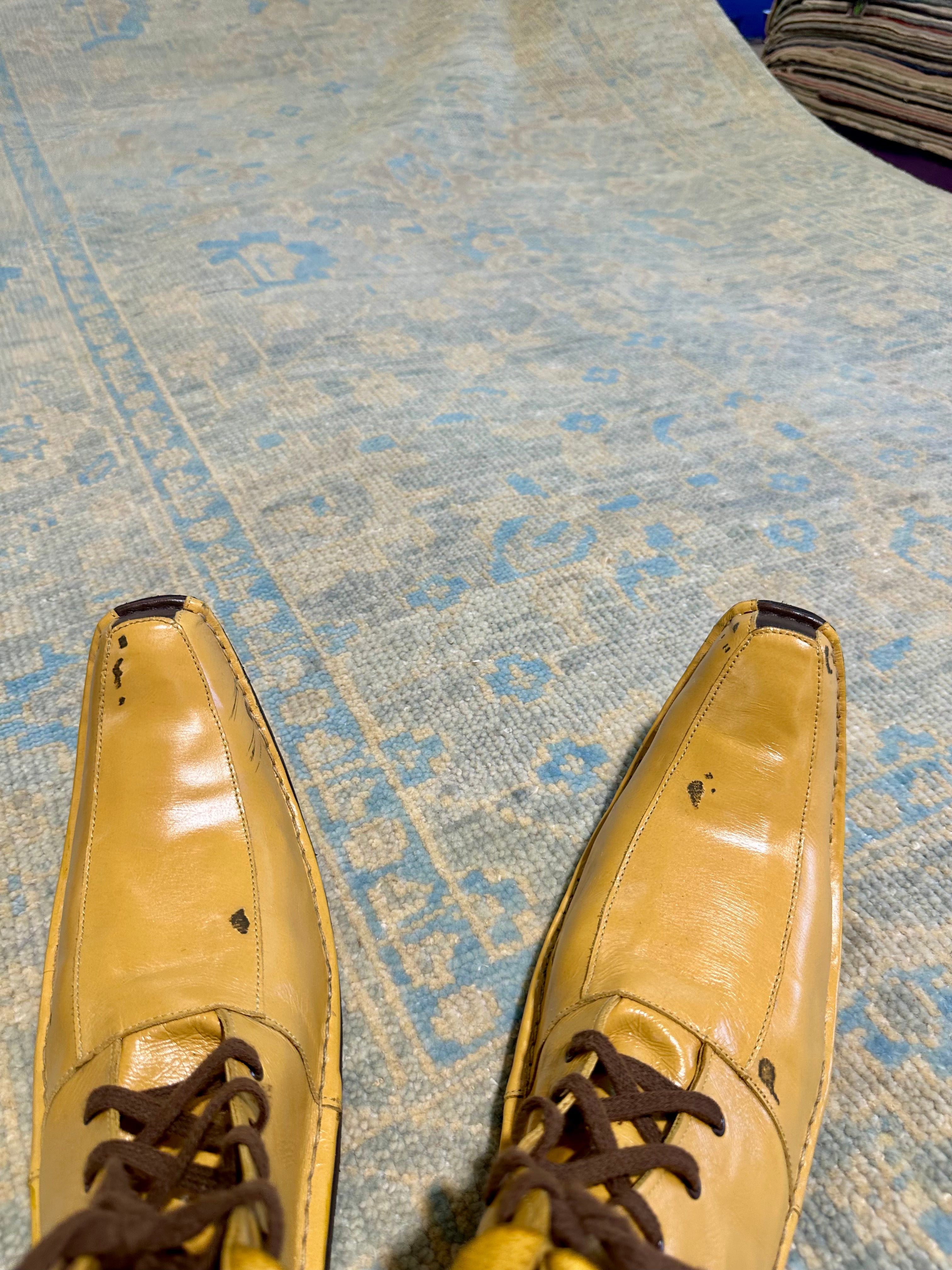 Lydia McLaughlin 5.3x7.9 Light Blue Hand-Knotted Oushak