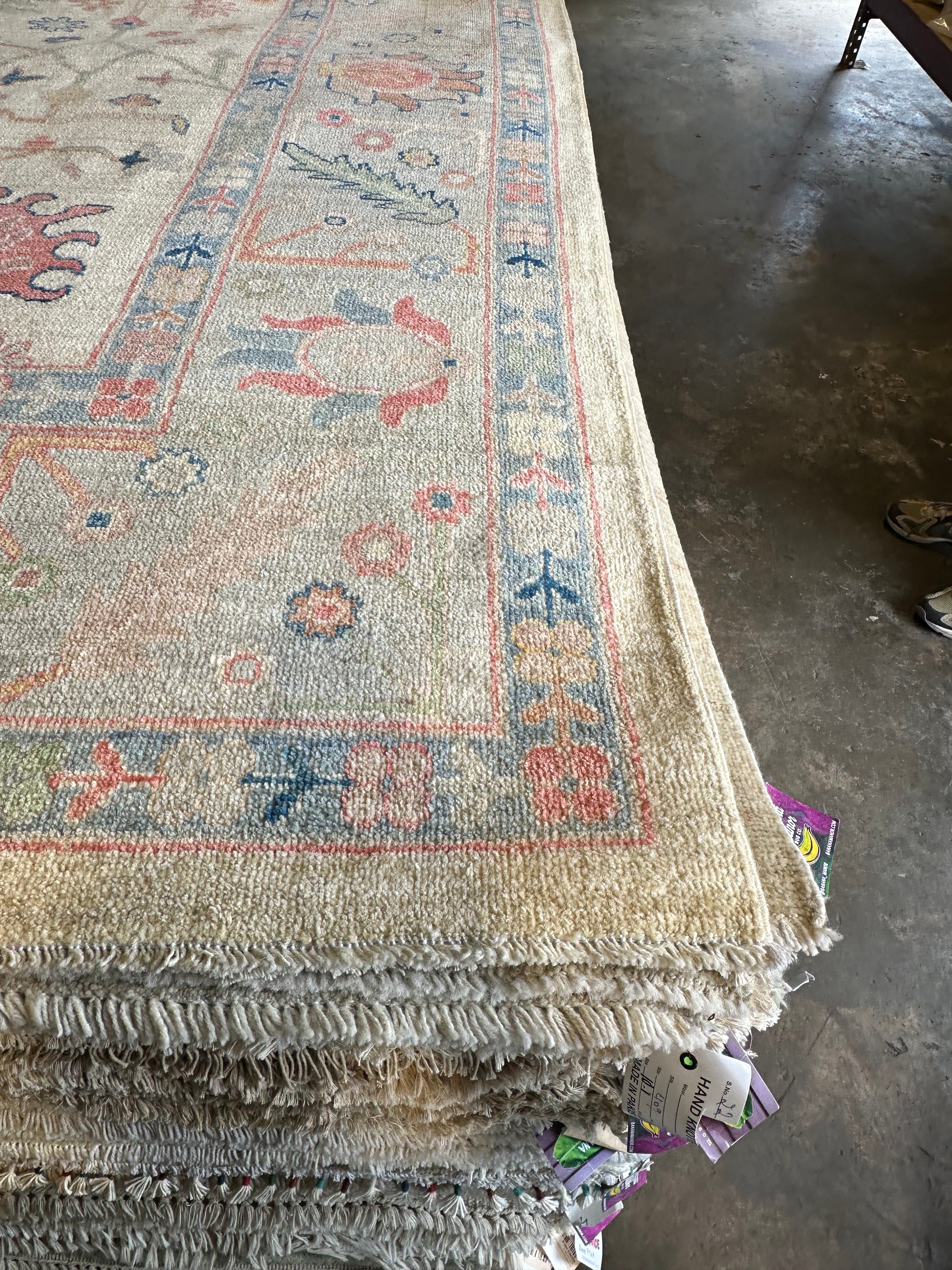 Sophie Engel 10x13.6 Afghani Colorful Oushak