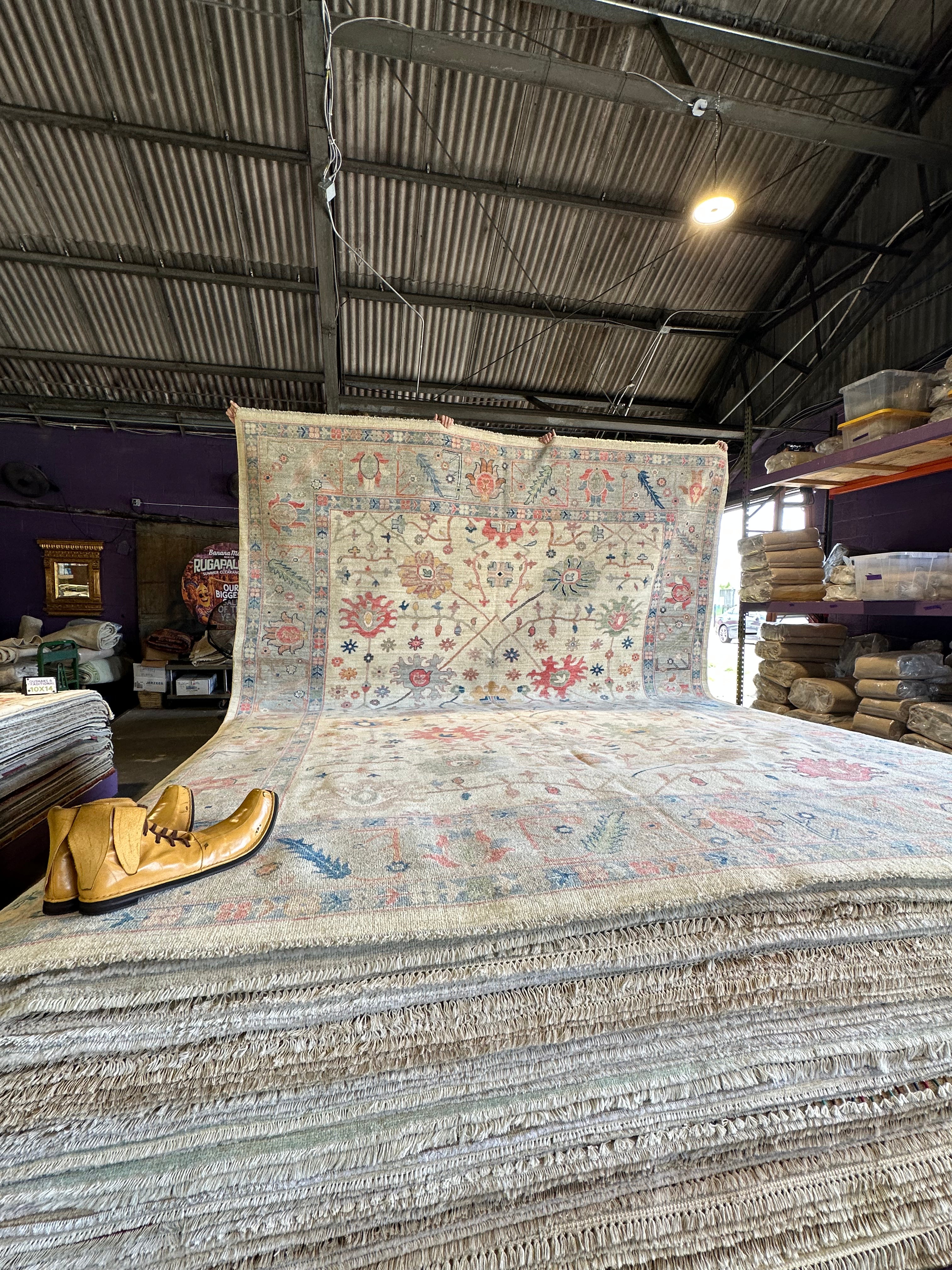 Sophie Engel 10x13.6 Afghani Colorful Oushak