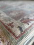 Luyanda Unati Lewis-Nyawo 9x11.10 Blue & Green Afghani Whitewashed Oushak