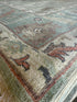 Luyanda Unati Lewis-Nyawo 9x11.10 Blue & Green Afghani Whitewashed Oushak