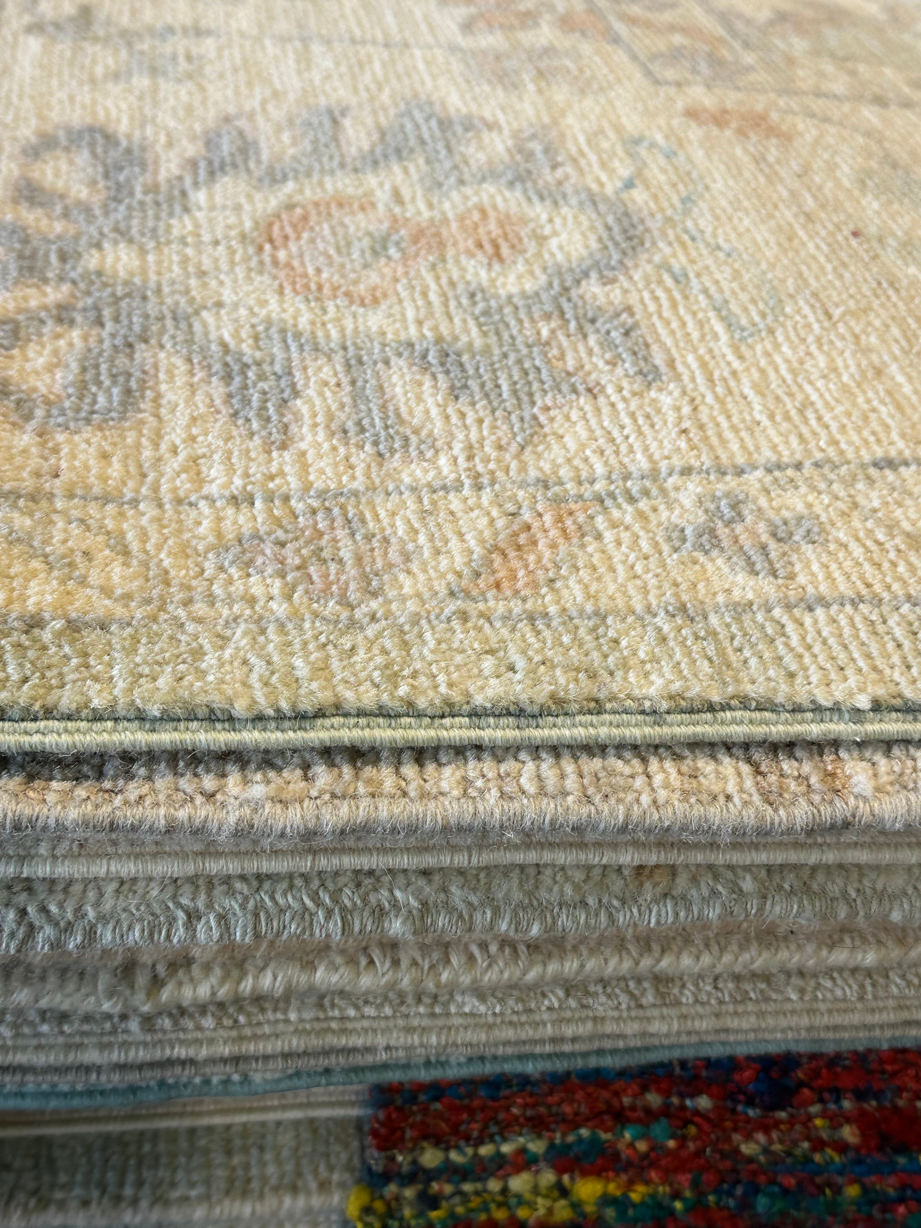 Debra James 8.3x10.1 Afghani Whitewashed Oushak