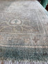 Emma Myers 8.8x12.3 Blue Afghani Whitewashed Oushak