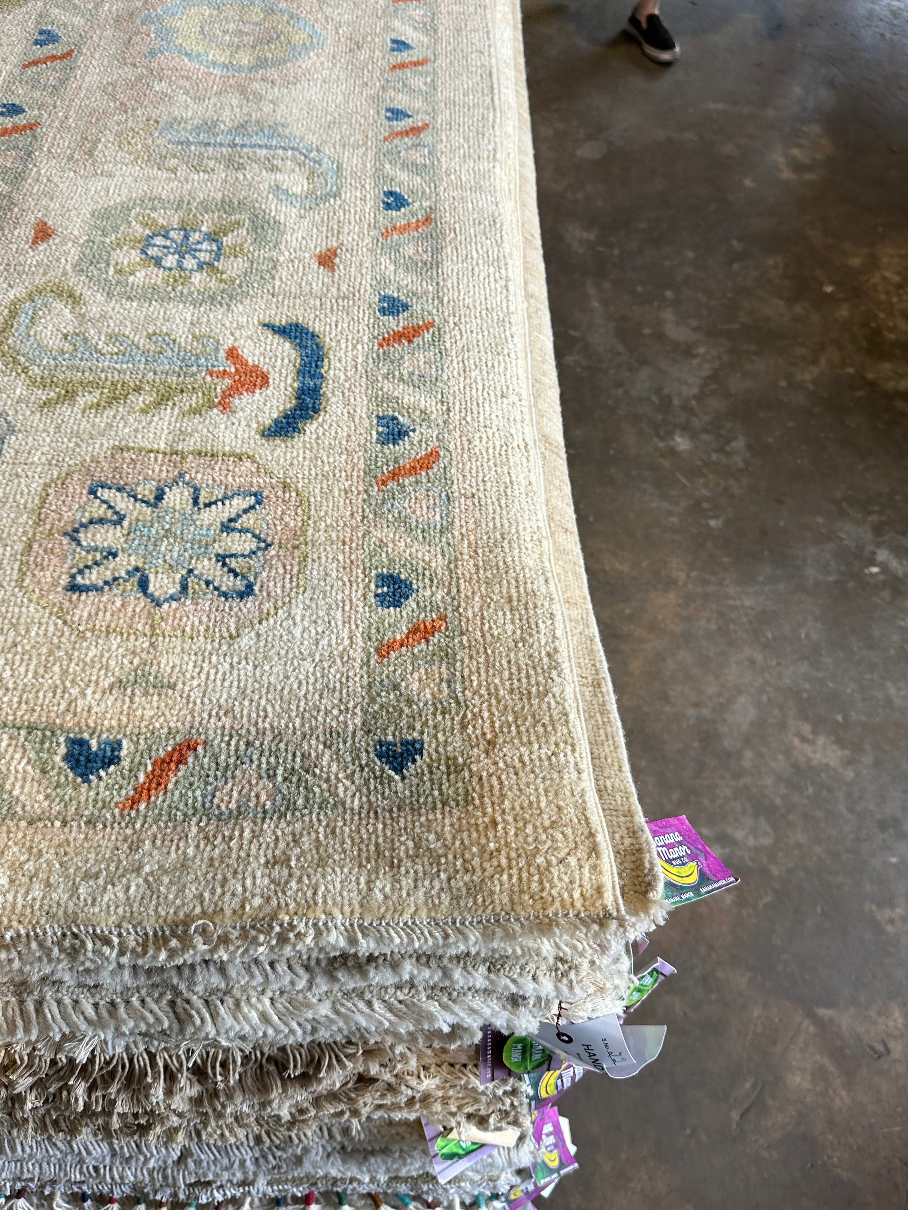 Shelley Darlingson 9.10x13.7 Afghani Colorful Oushak