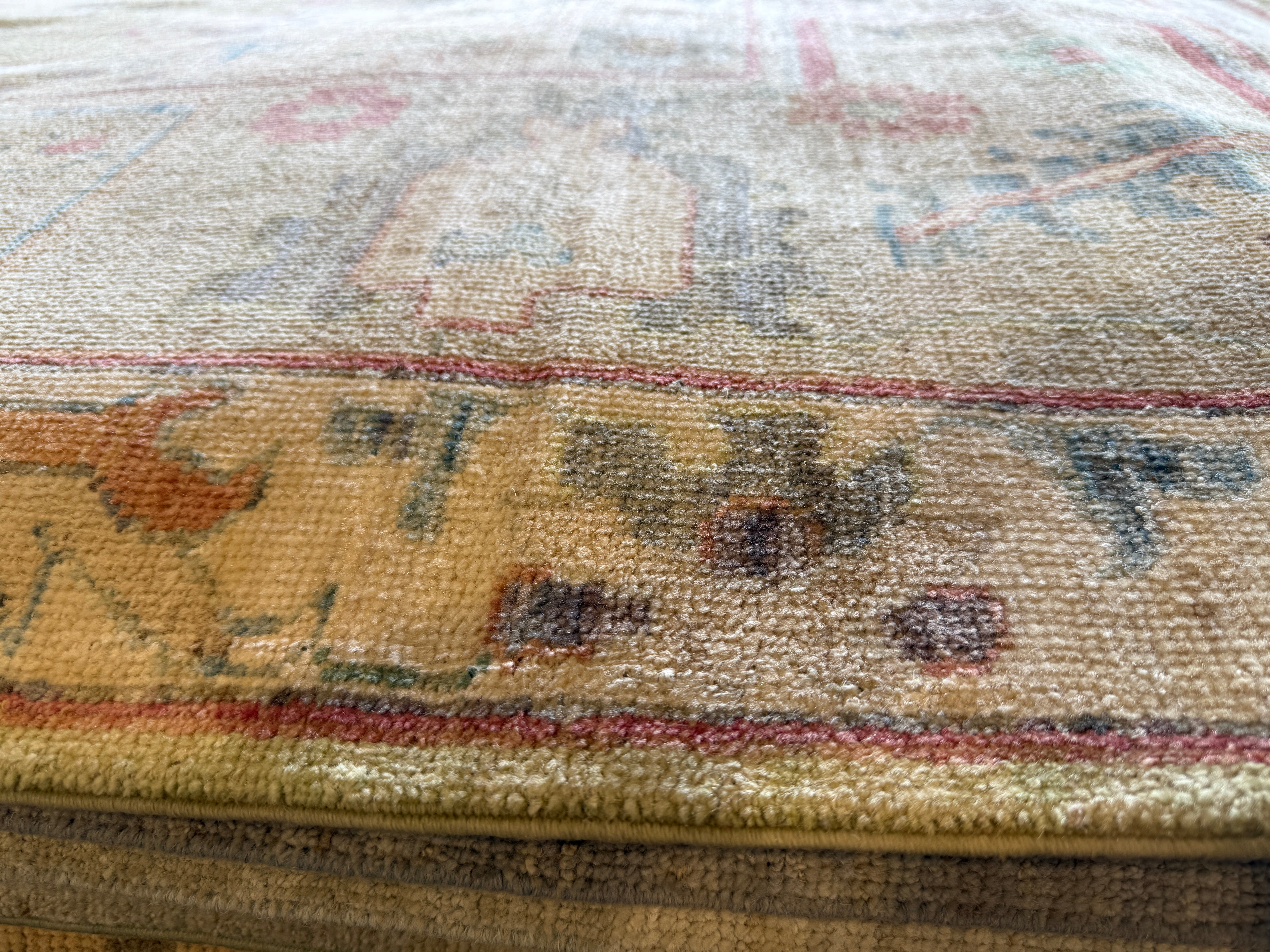 Sheriff Ritchie Santiago 10.1x14 Colorful Afghani Whitewashed Oushak Runner