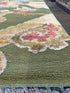 Eric Berryman 8x10 Green Hand-Knotted Modern Style Rug