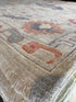 Evie Templeton 10x13.9 Colorful Afghani Whitewashed Oushak
