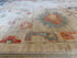 Evie Templeton 10x13.9 Colorful Afghani Whitewashed Oushak