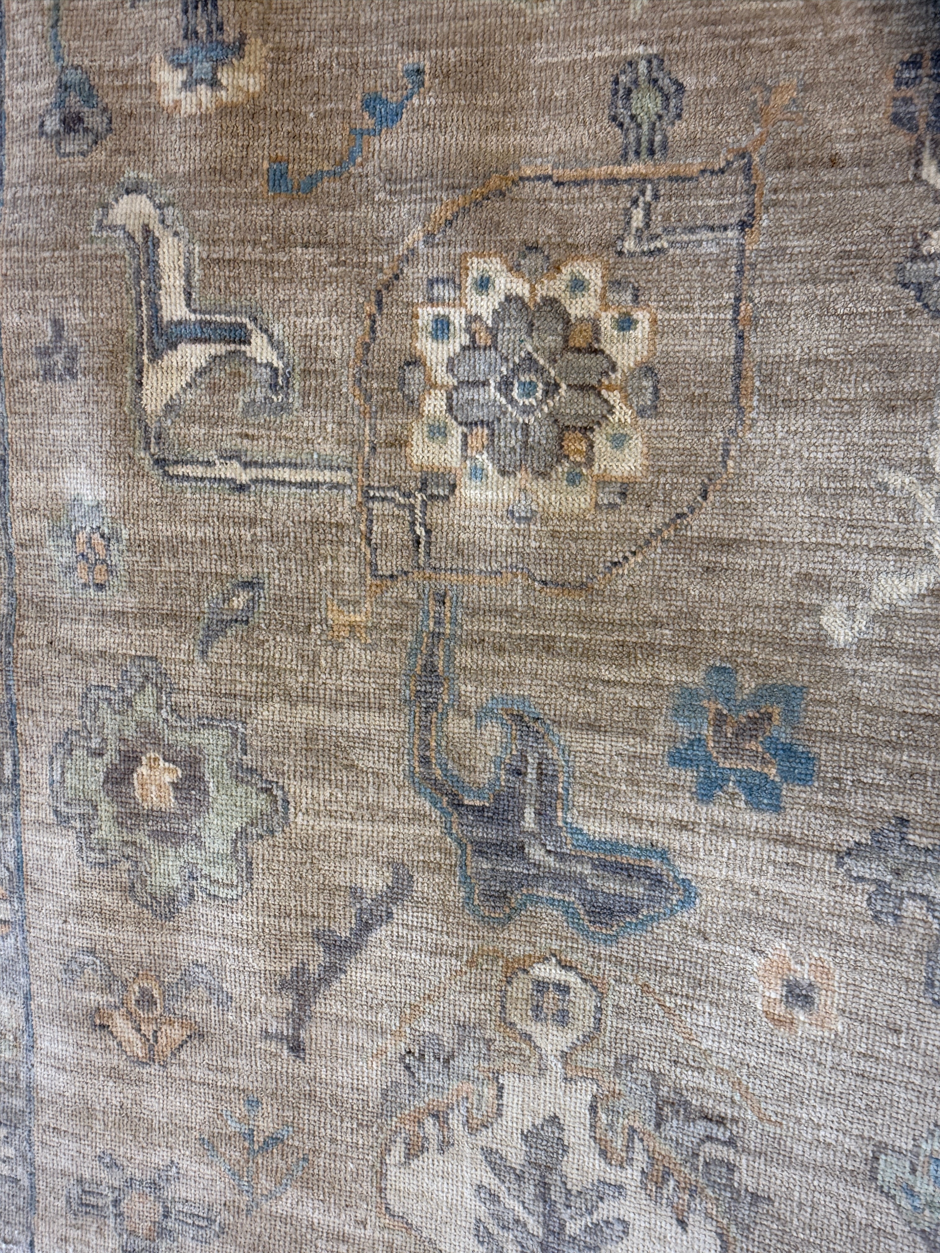 Siena Butterfield 10x13.7 Colorful Afghani Whitewashed Oushak