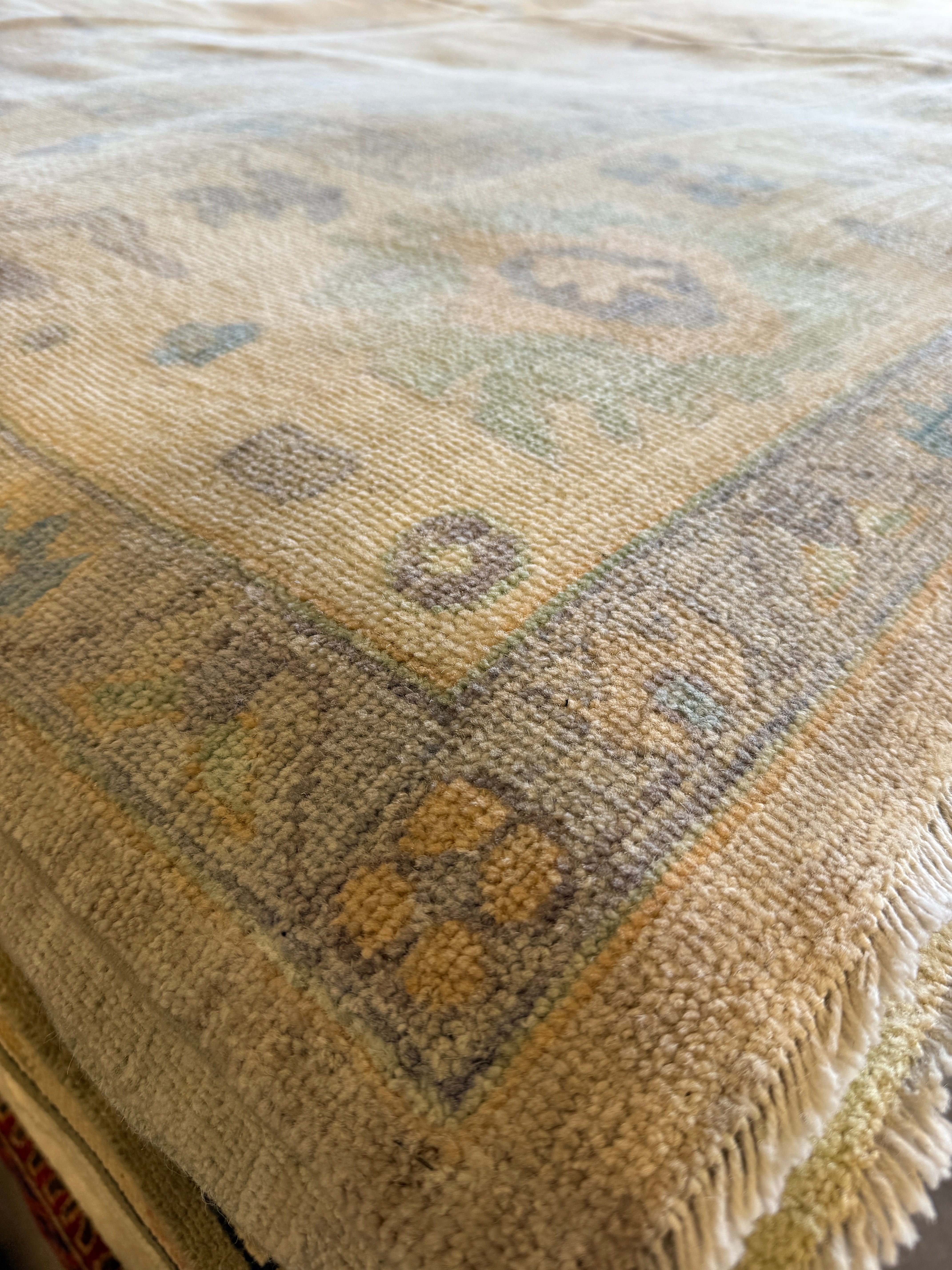 Siena Butterfield 10x13.7 Colorful Afghani Whitewashed Oushak