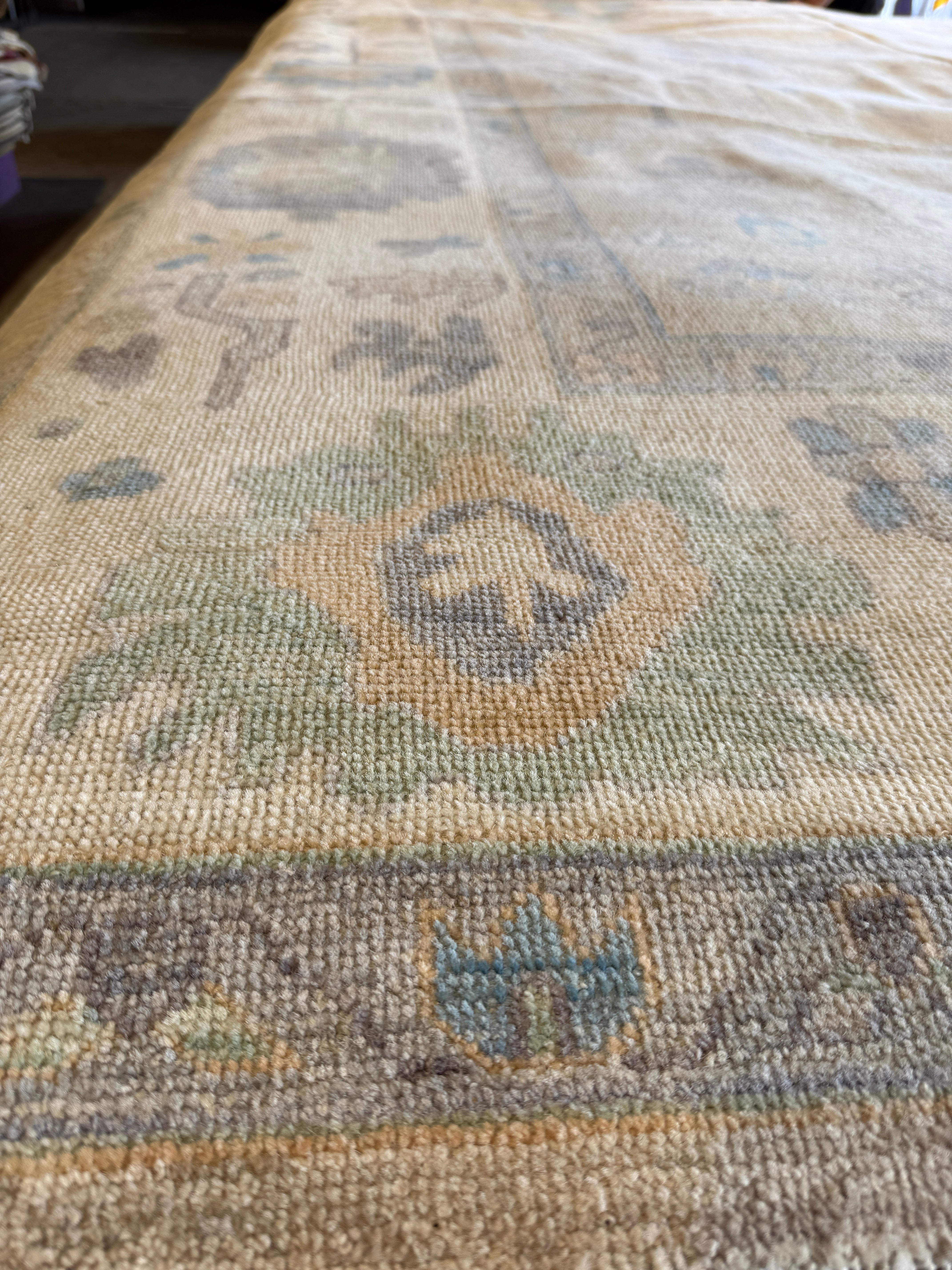 Siena Butterfield 10x13.7 Colorful Afghani Whitewashed Oushak