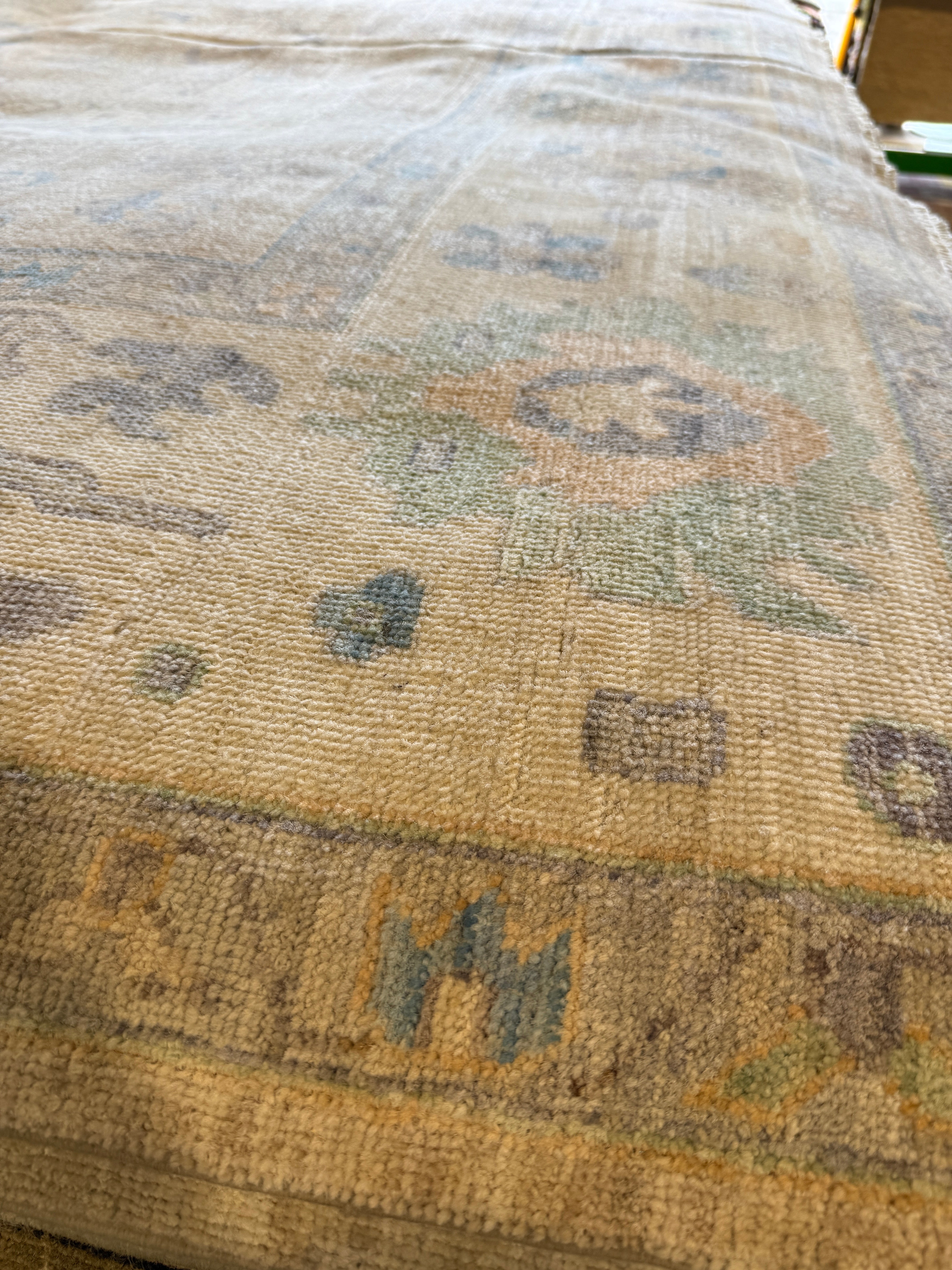 Siena Butterfield 10x13.7 Colorful Afghani Whitewashed Oushak