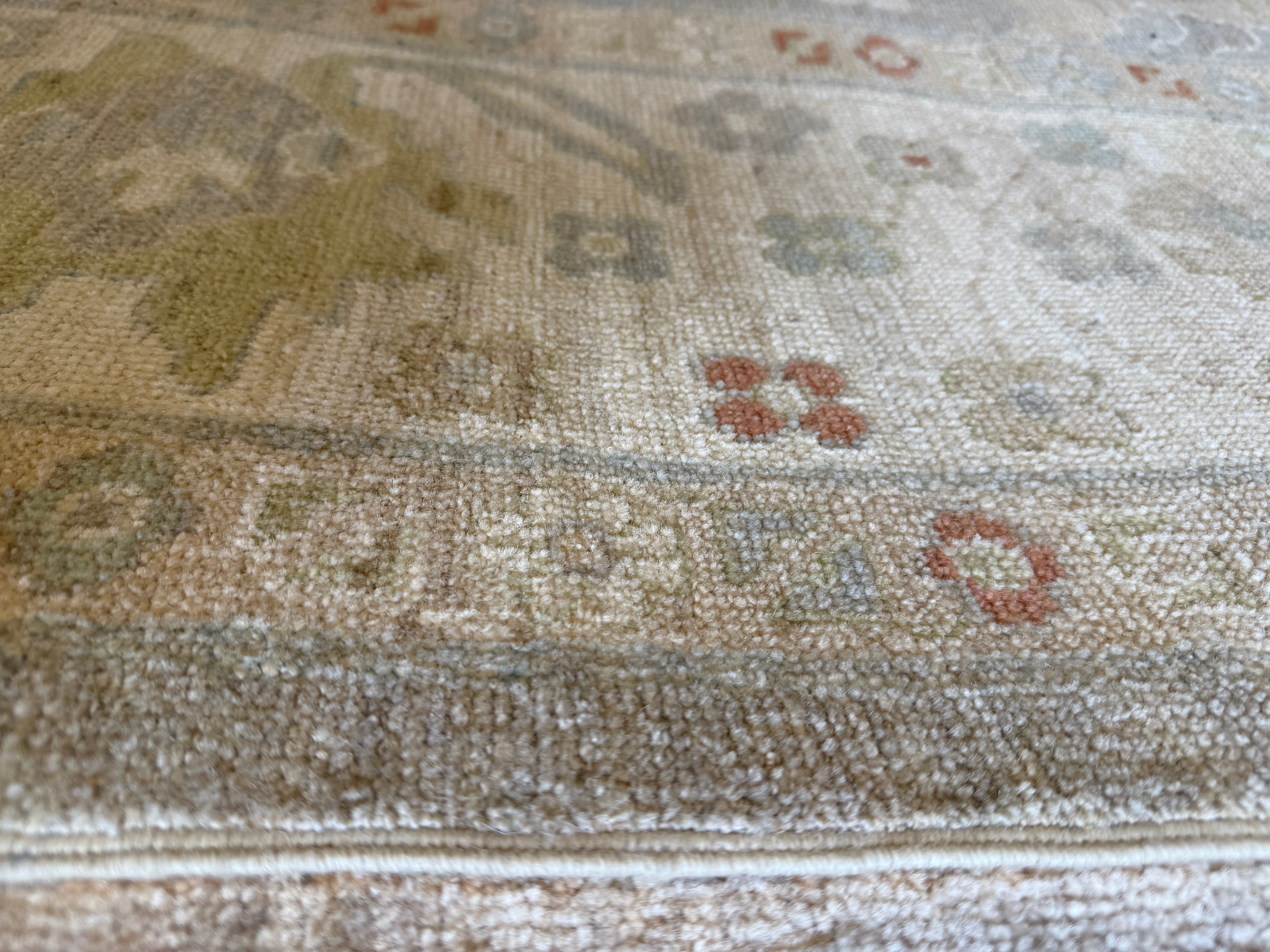 Kayla Alpert 10.1x13.7 Lavender Afghani Whitewashed Oushak