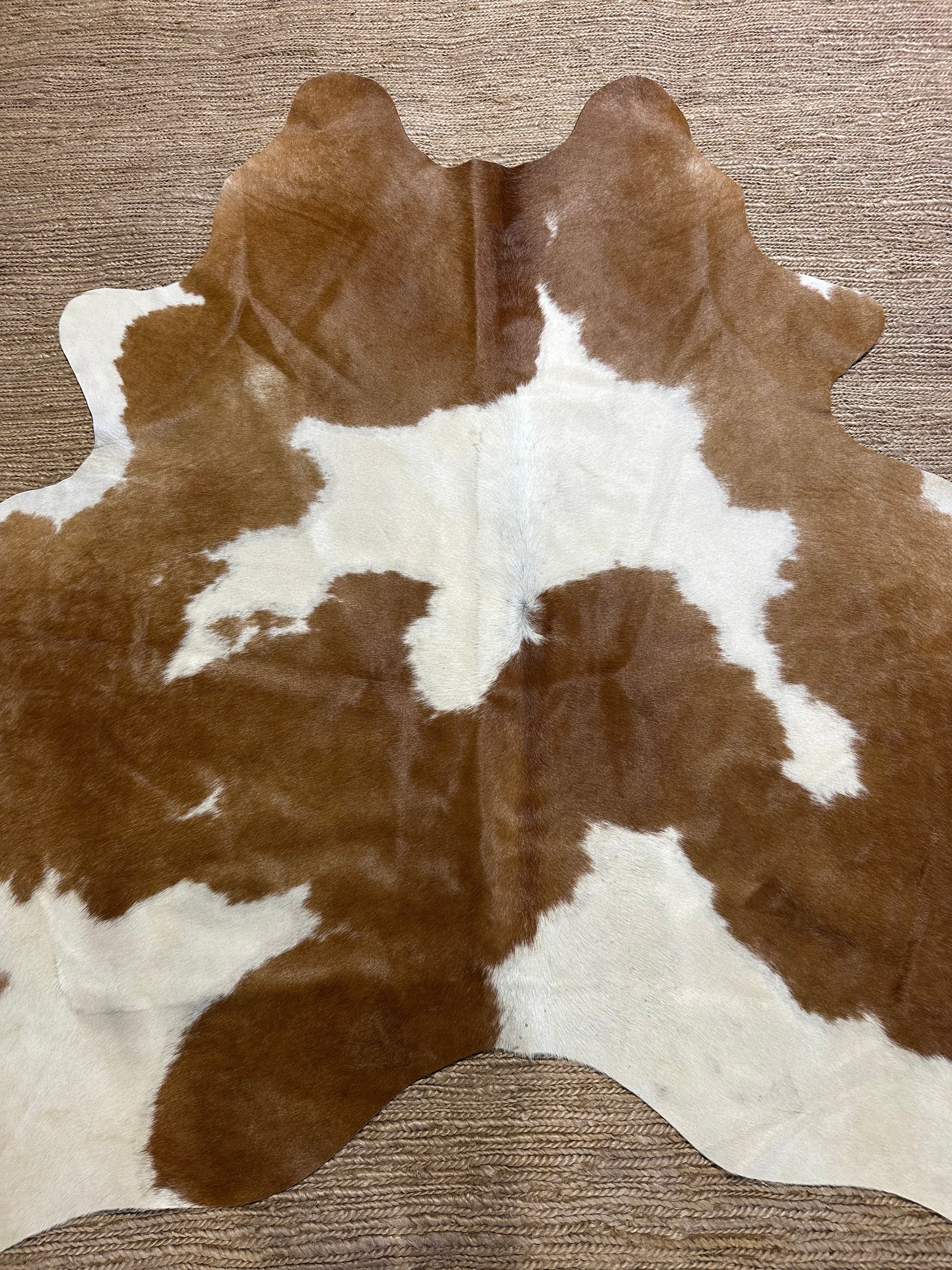 Brown WH SP Cowhide Rug 5.6x6.8